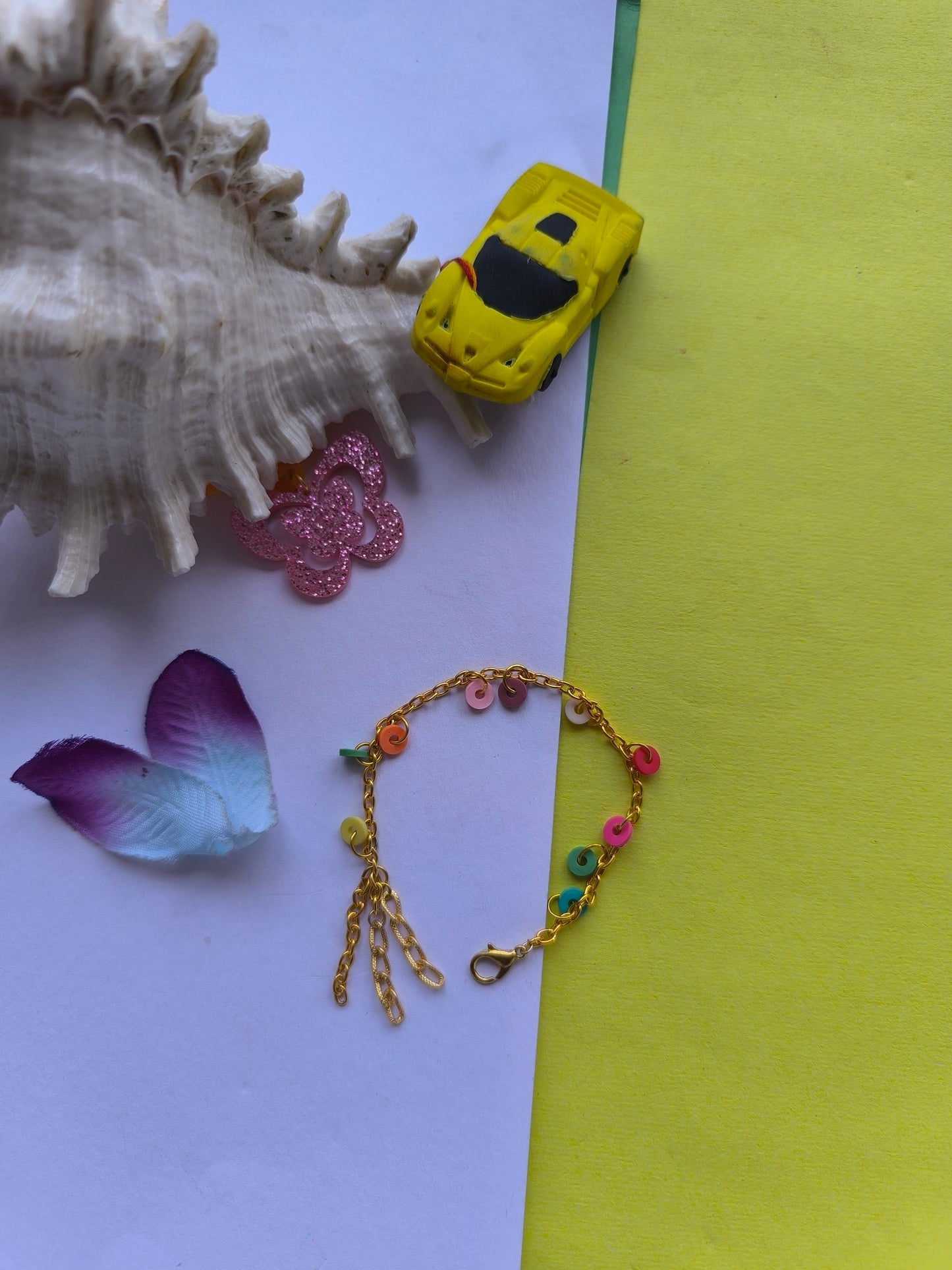 COLOURFUL BEADS WITH CHAIN