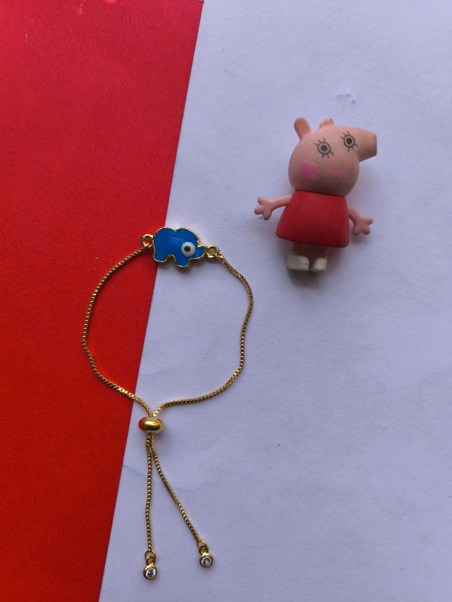 Elephant charm with chain