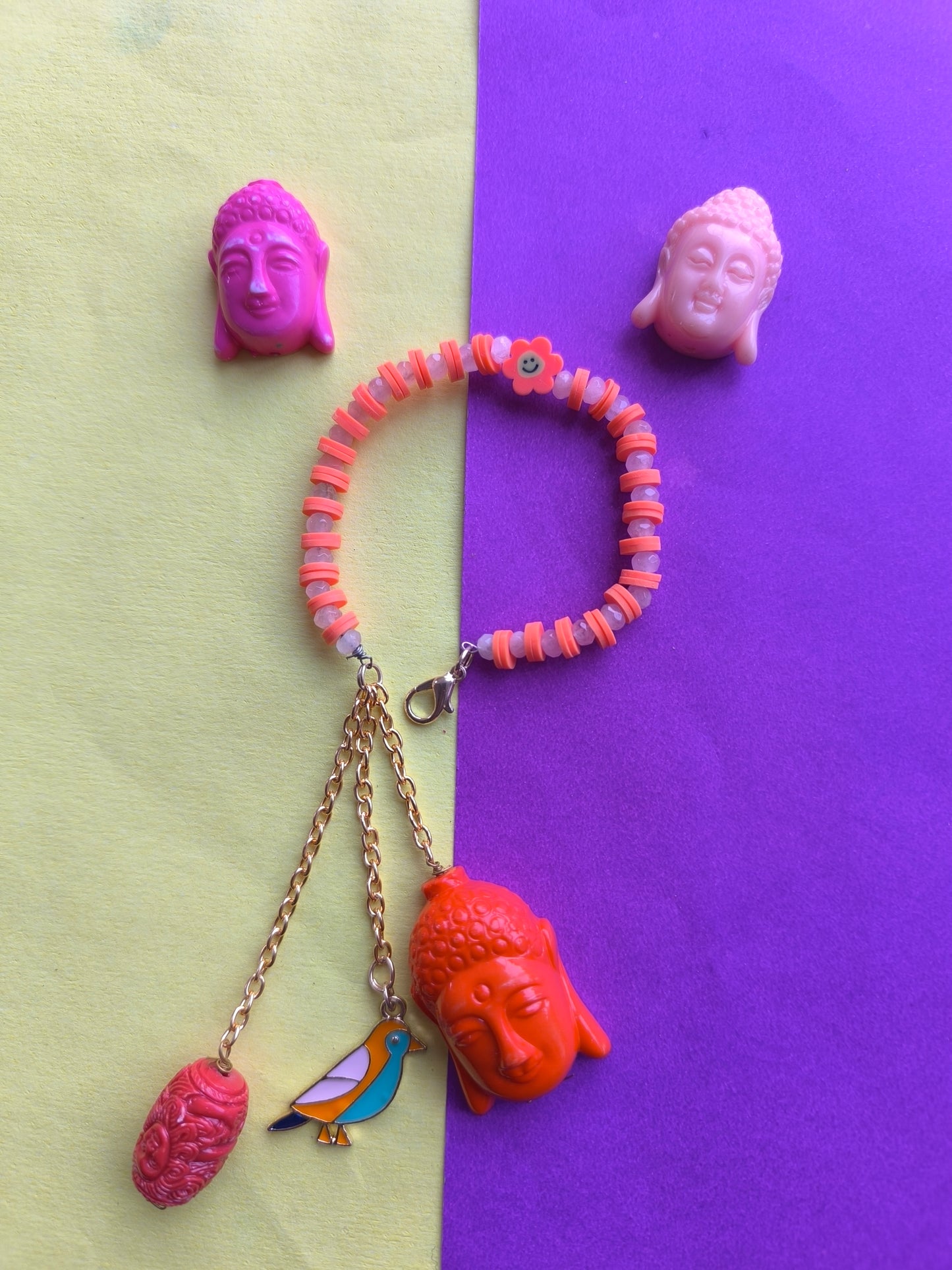 Buddha tassel beads bracelet