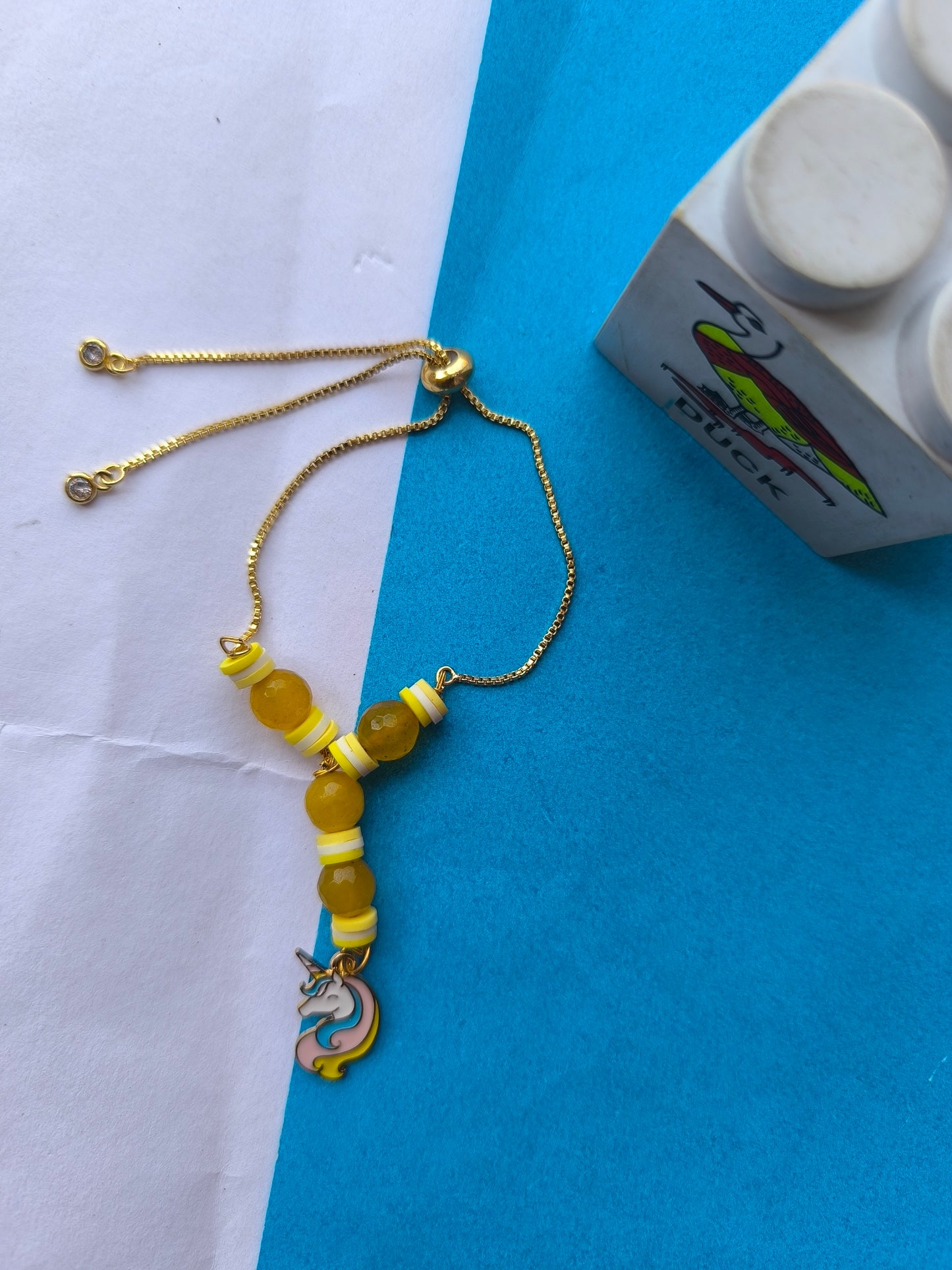 Unicorn charm with chain