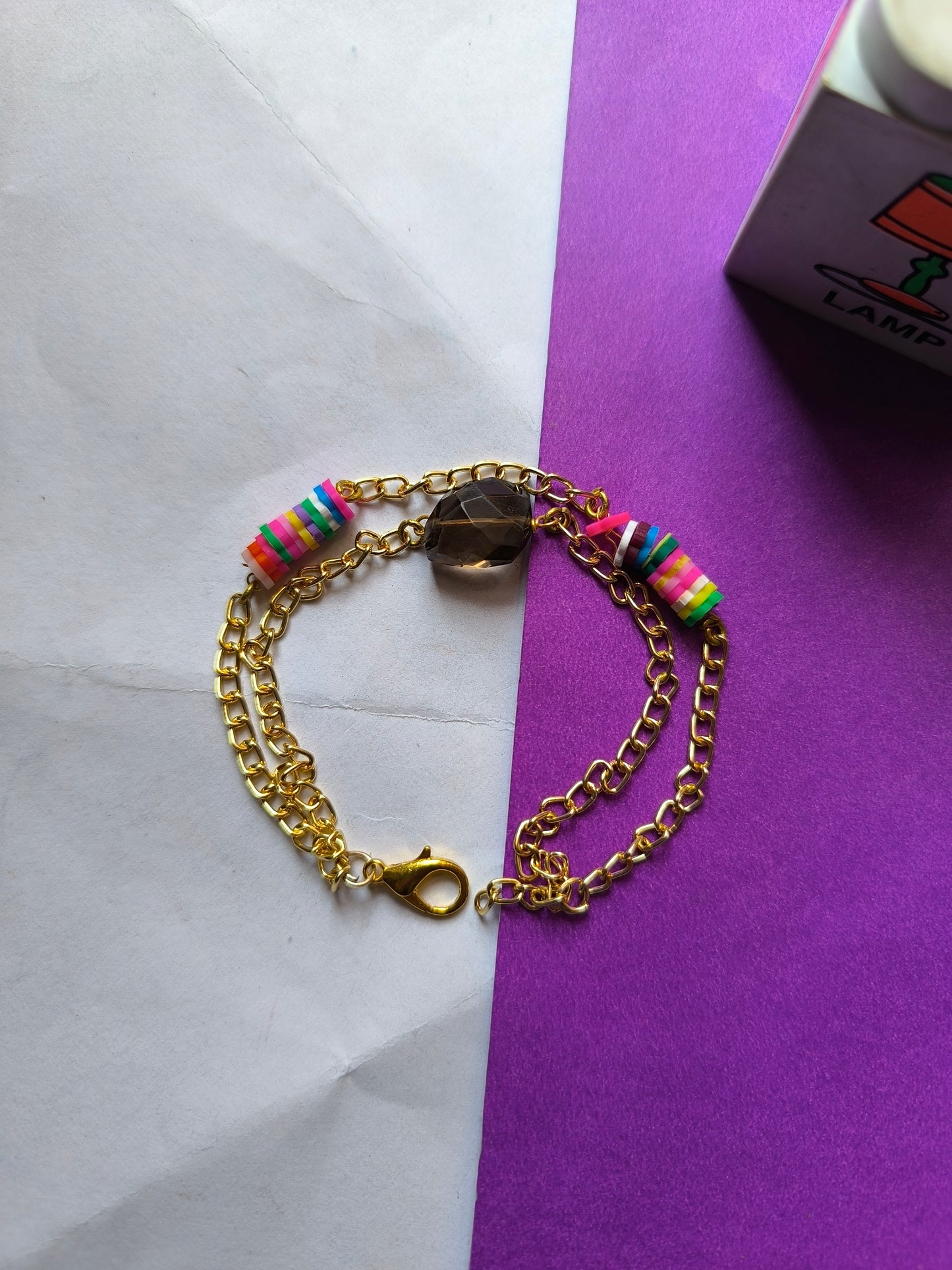 Smoky topaz bracelet