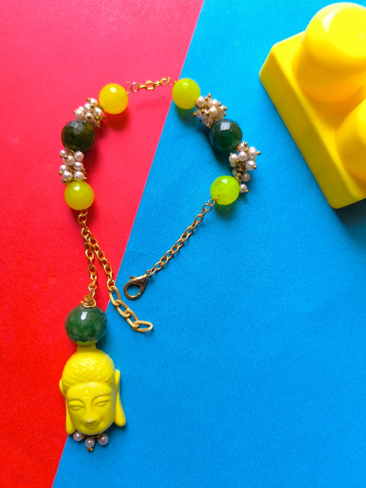 Buddha with beads bracelet