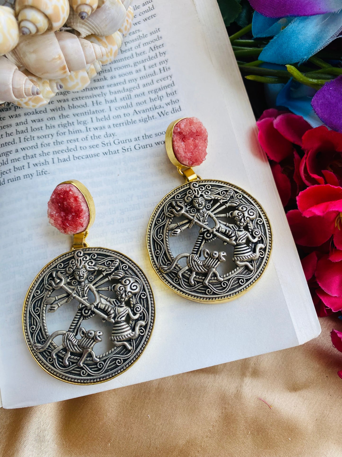 Druzy Goddess Earrings