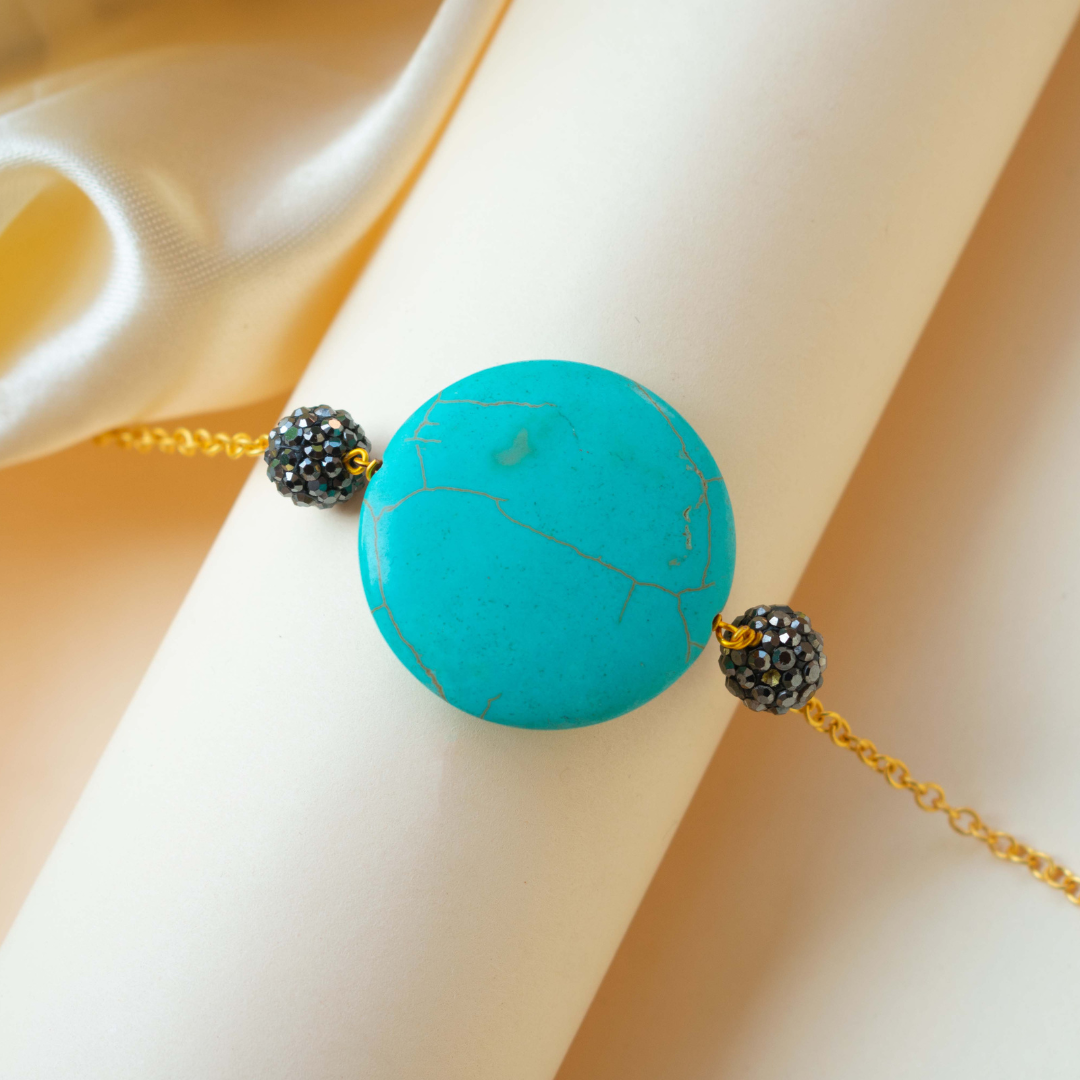 Turquoise with Turkish Balls Bracelet