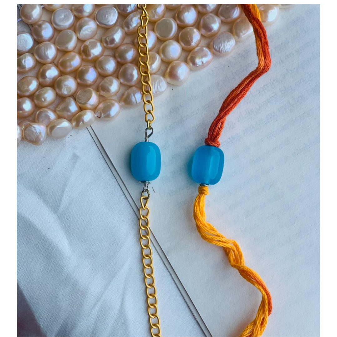 Minimal Design Couple Rakhi