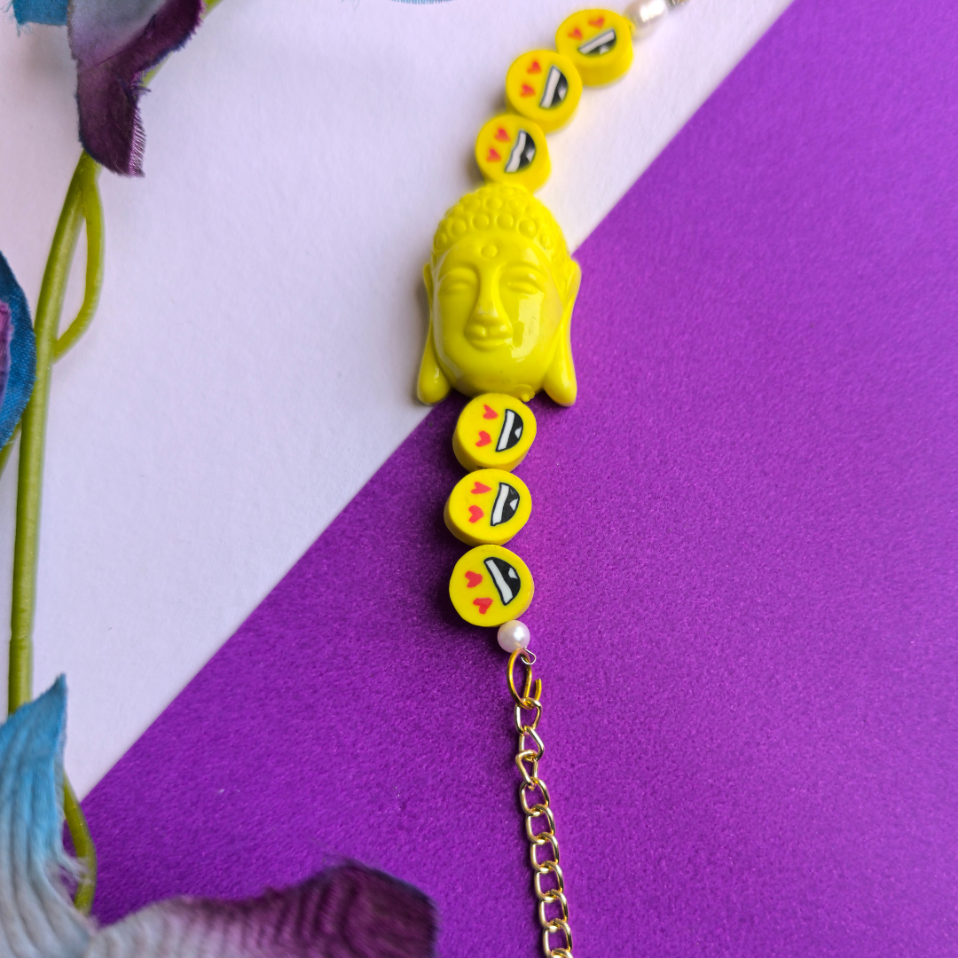 BUDDHA STONE WITH SMILES BEADS