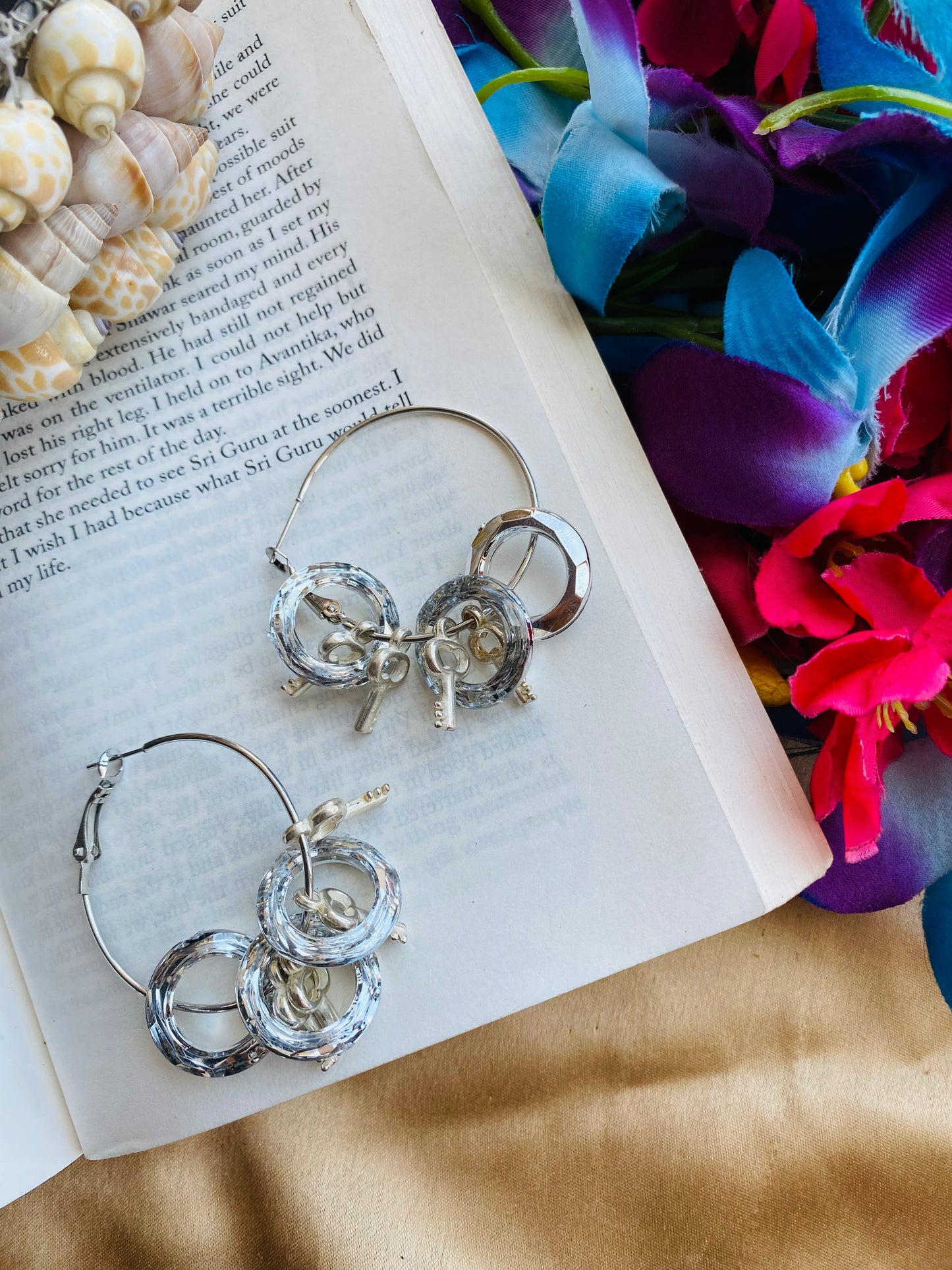 Silver Rings and Key Hoop