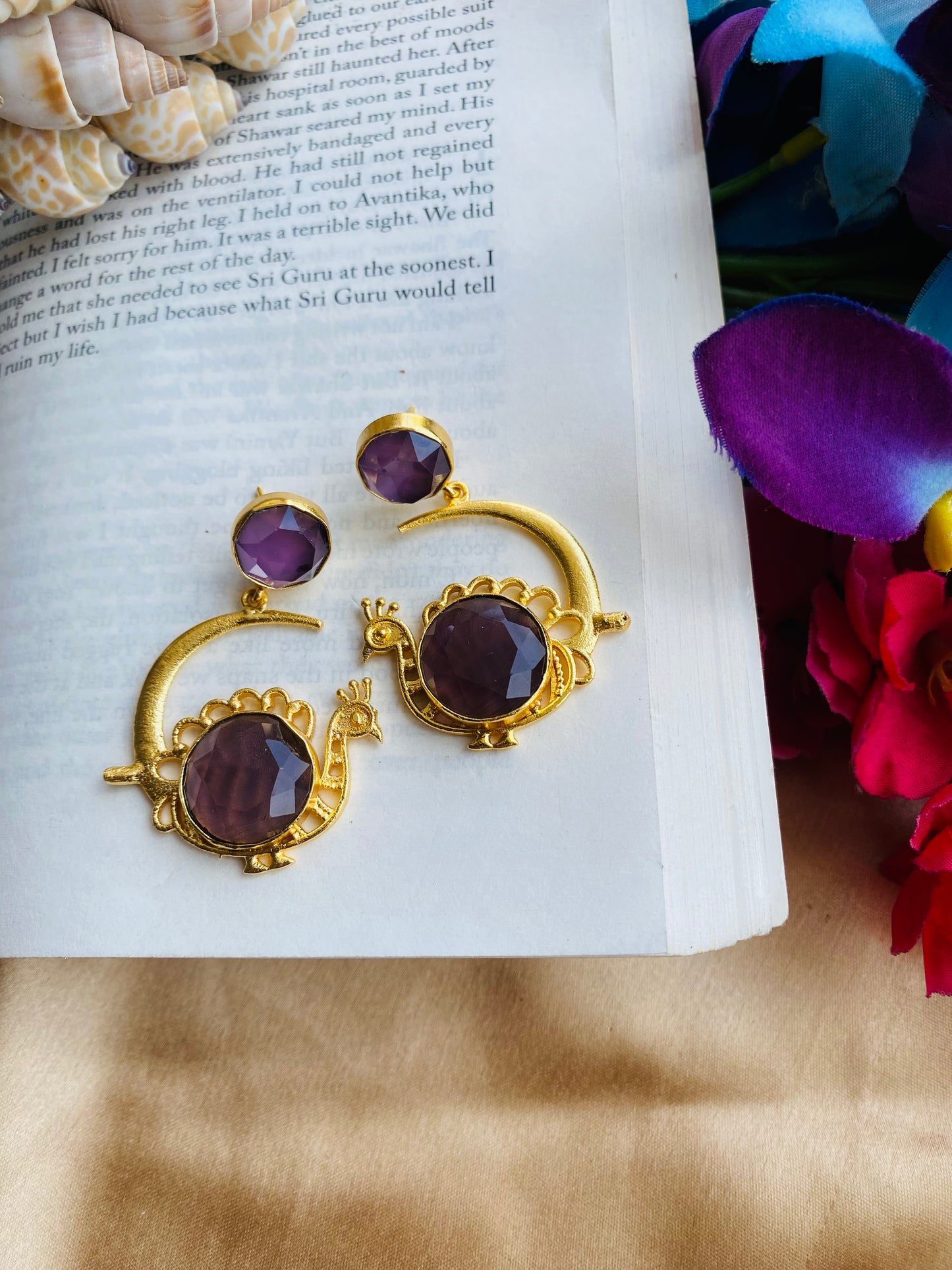 Amy Peacock Earrings