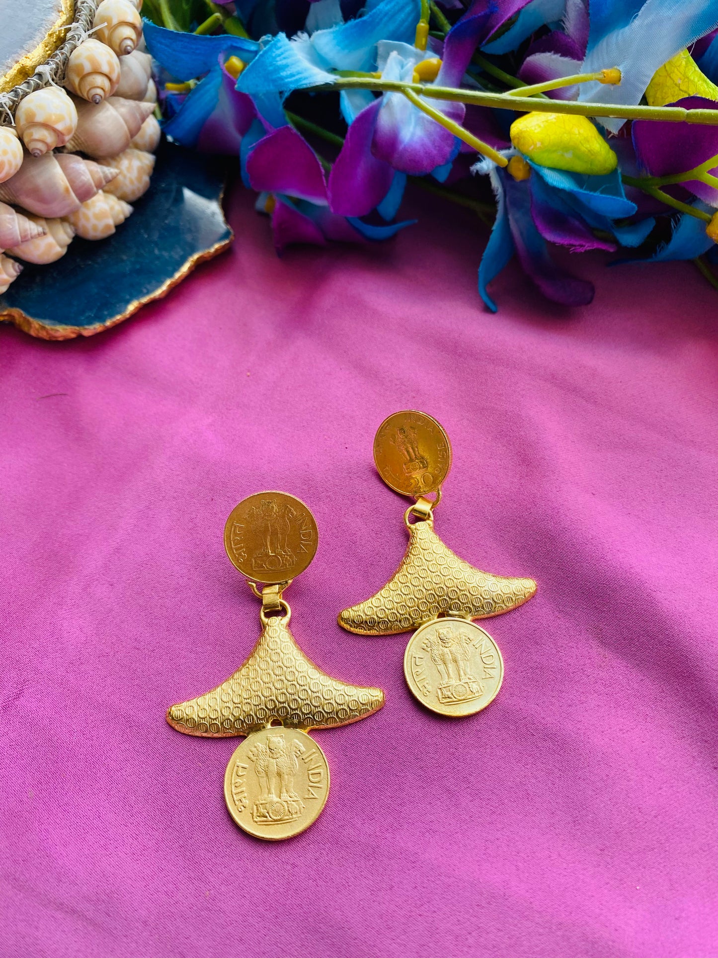 Coin Bell Earrings