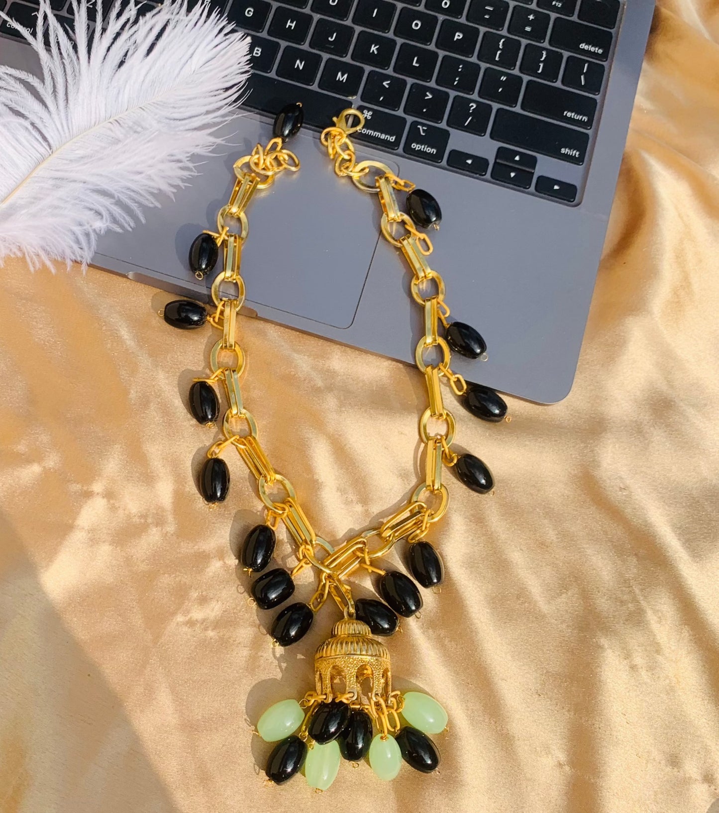Onyx Beads Necklace