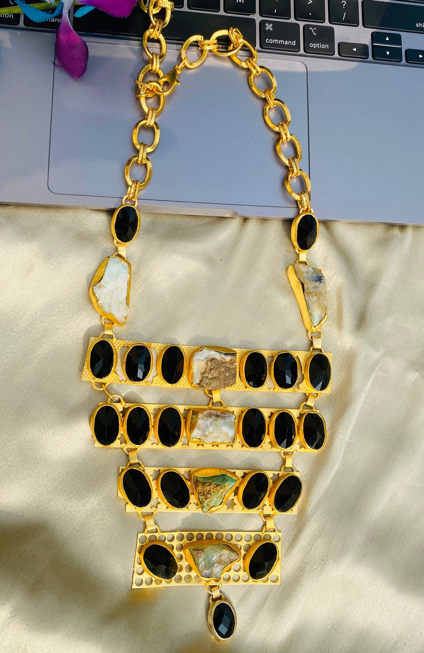 Layers of Black Onyx Necklace