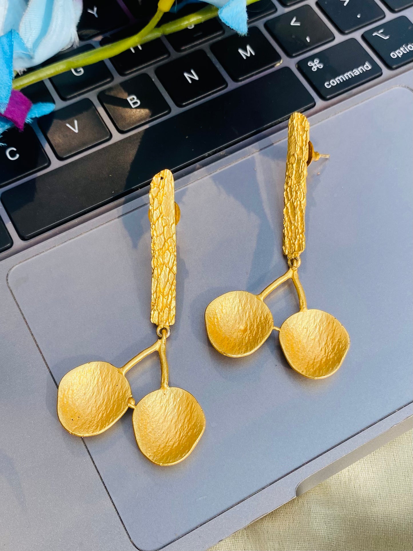 Stem with Leaves Earring