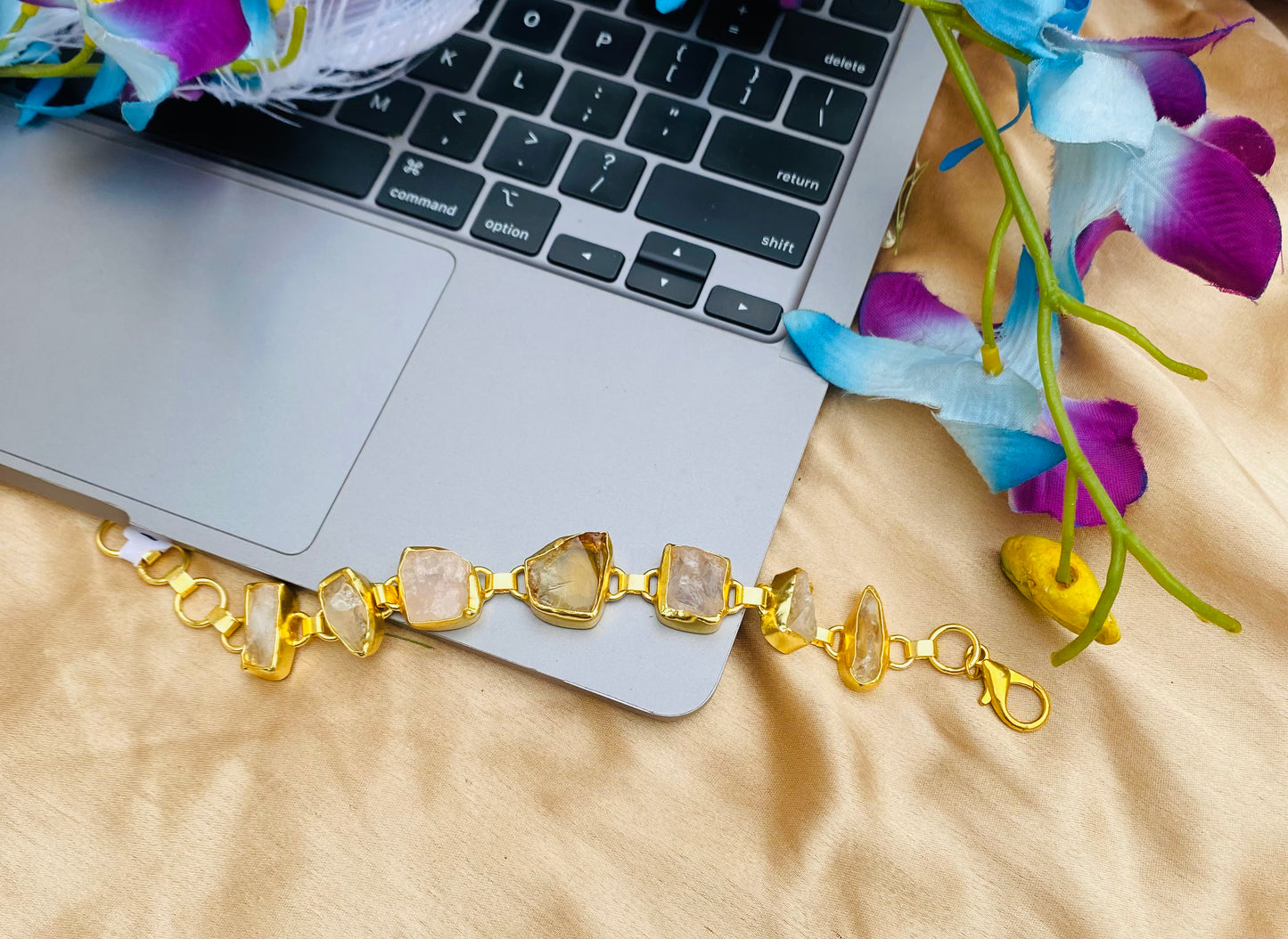 Lotus Garden Citrine Choker