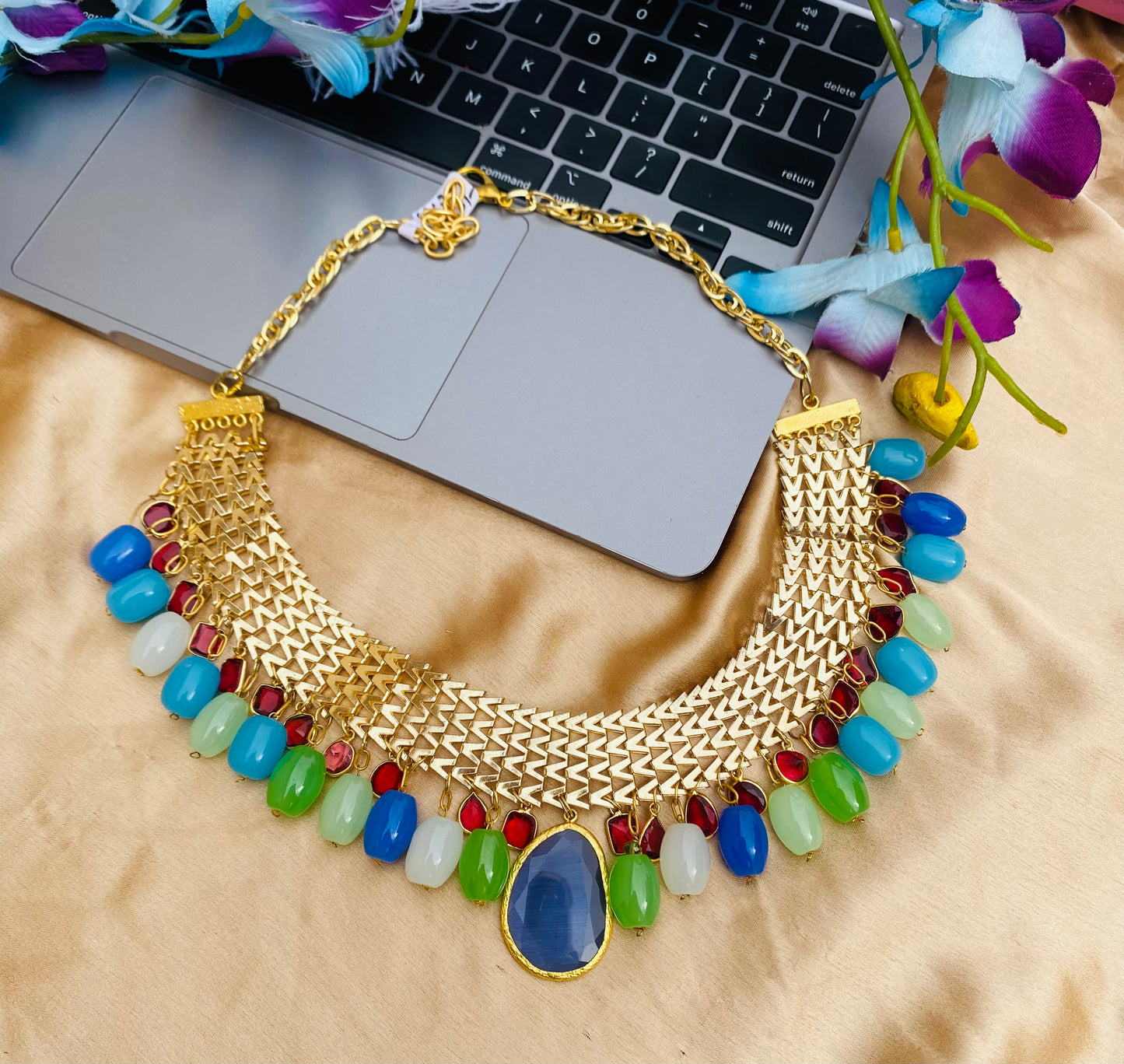 Shades of Blue Choker