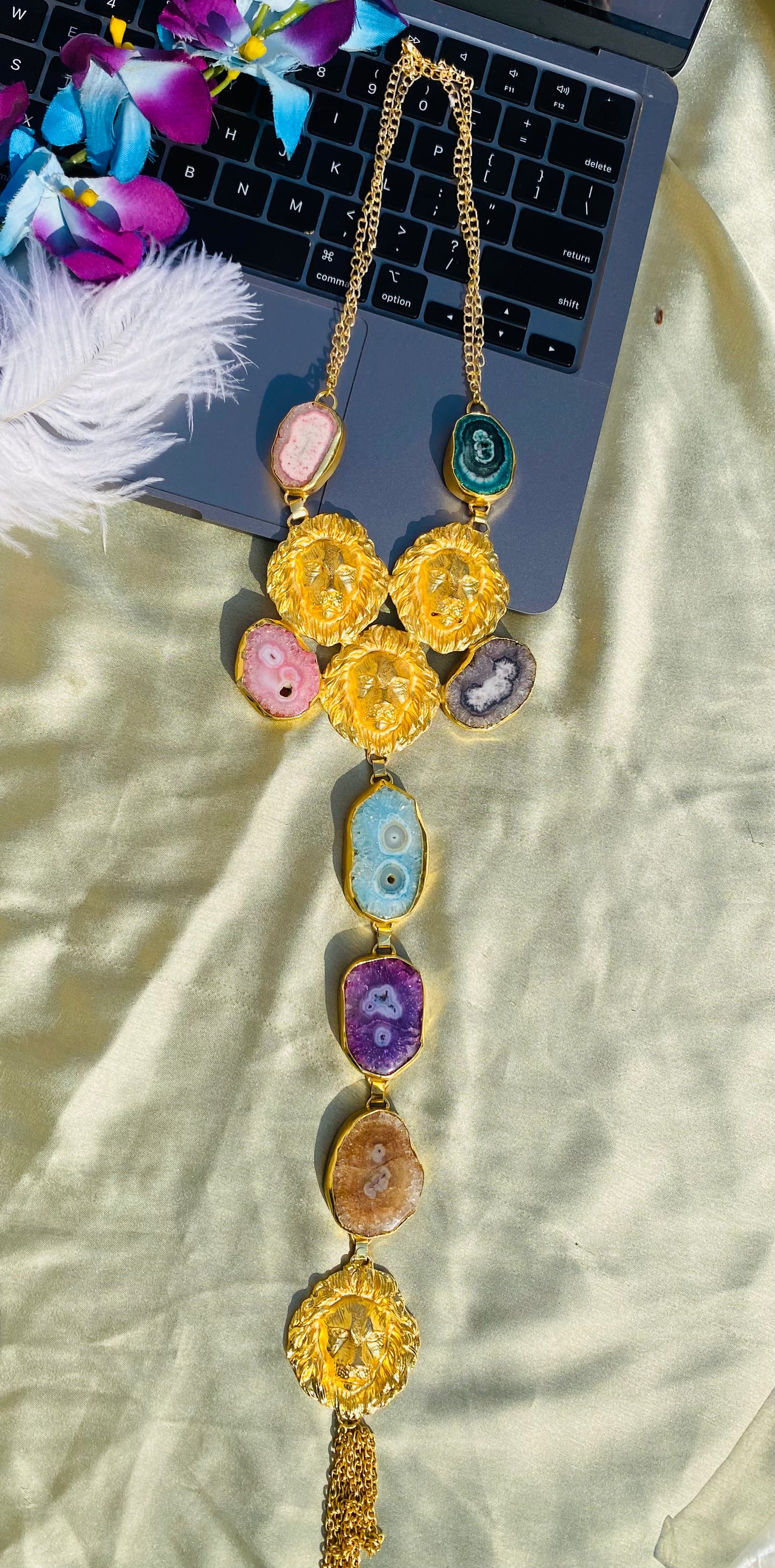 Wrapped In Agate Necklace