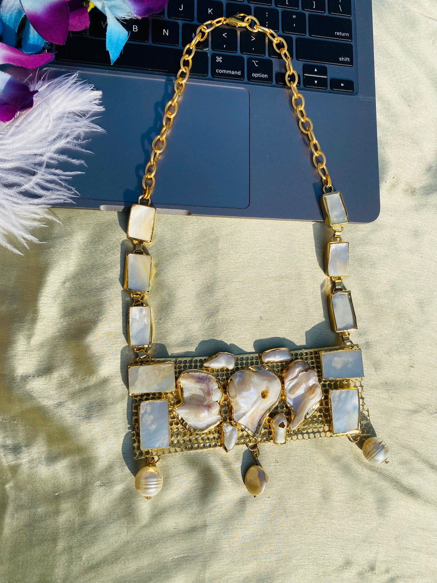 Cluster Of Pearl Necklace