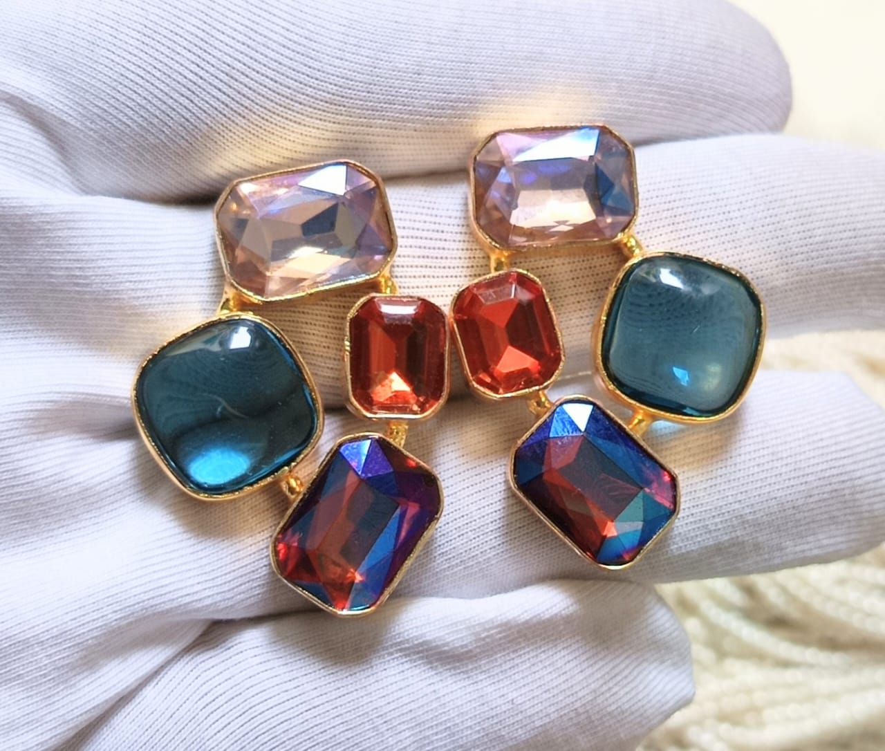 Multicolour Statement Earring