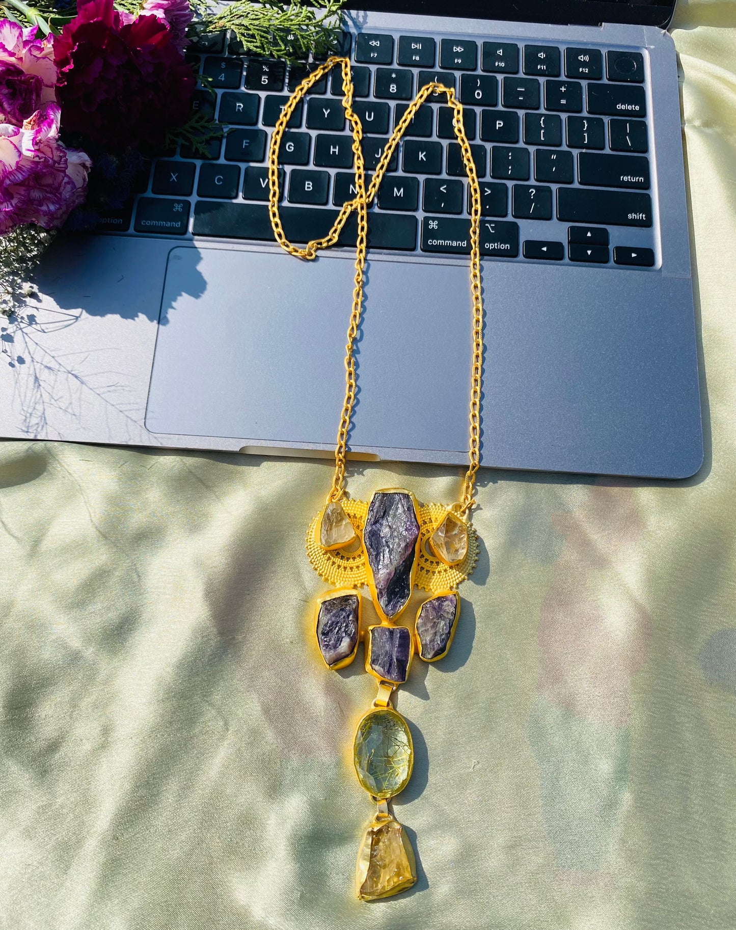 Cluster Of Rough Stones Pendant