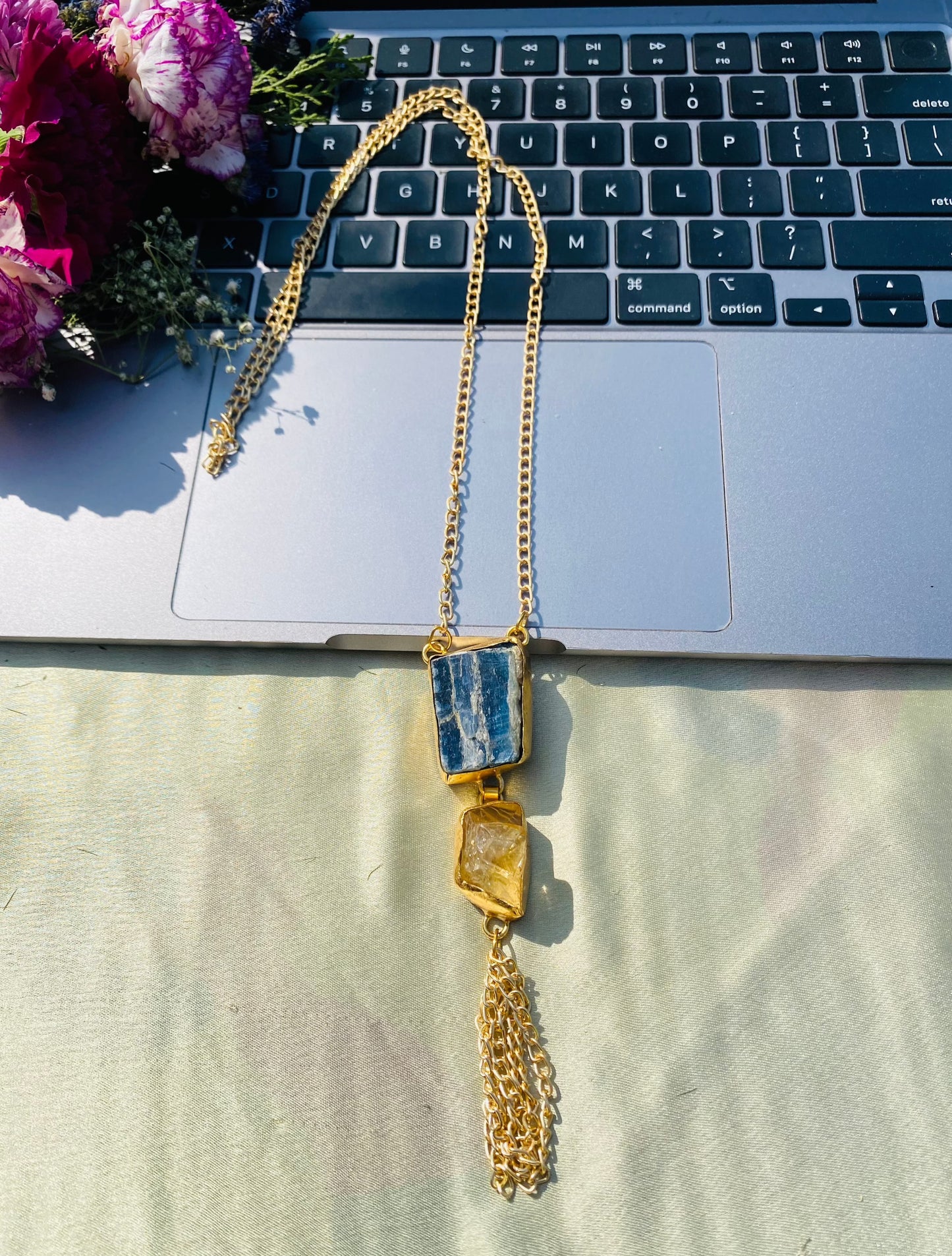 Apatite with Citrine Pendant