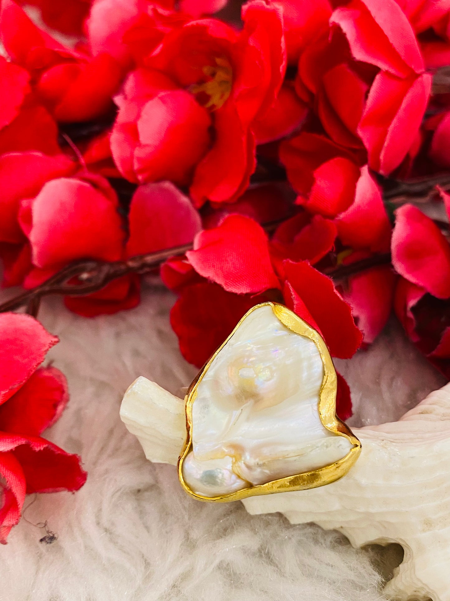 Baroque Pearl Ring