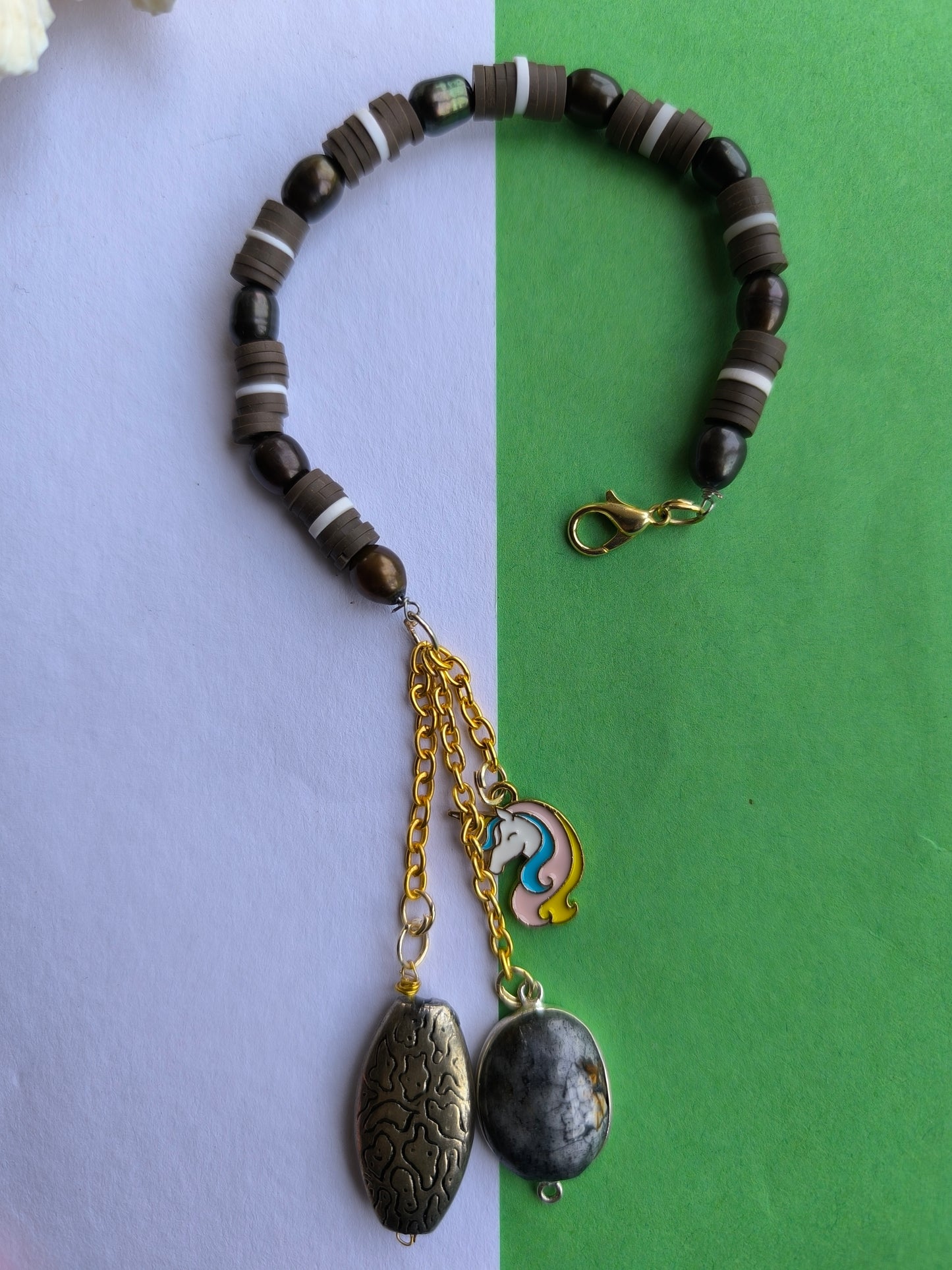 Brown beads bracelet