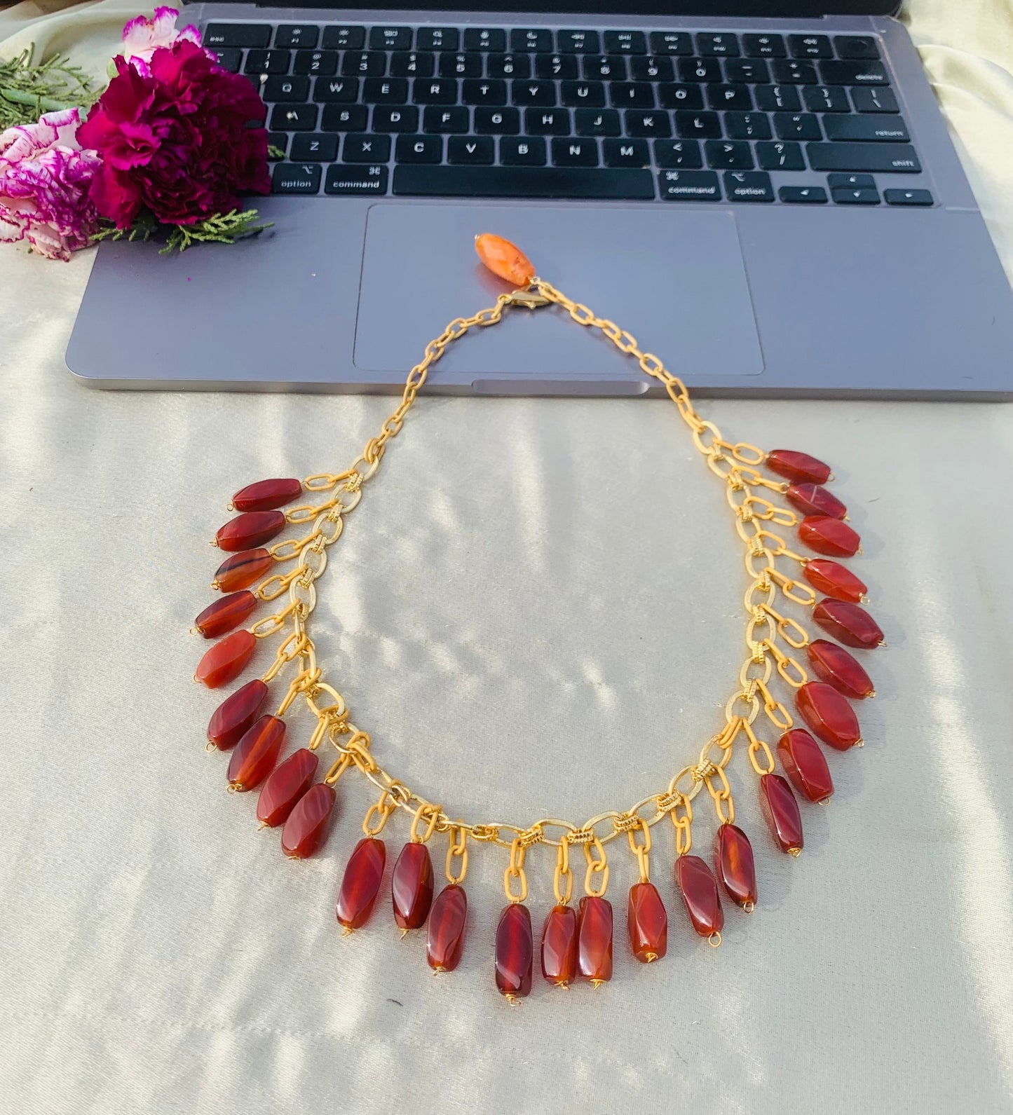 Carnelian Fall Necklace