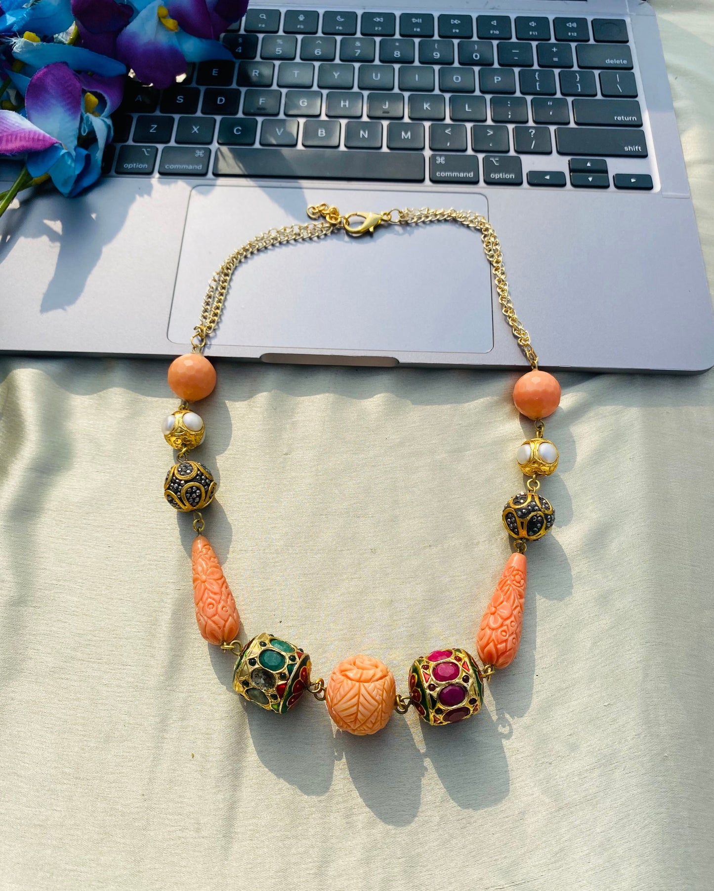 Soul Of Corals Beaded Necklace