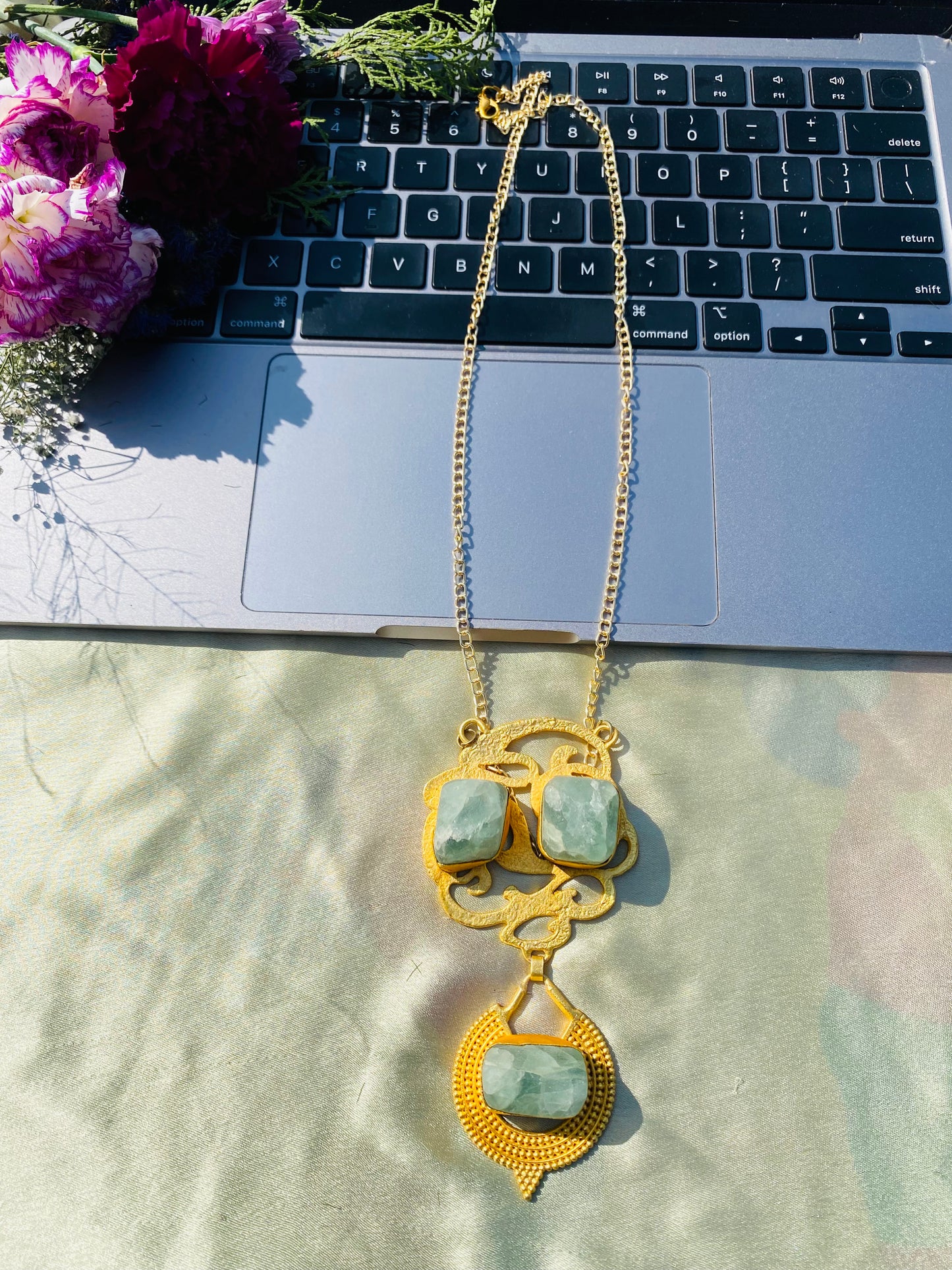 Fluorite Drama Pendant