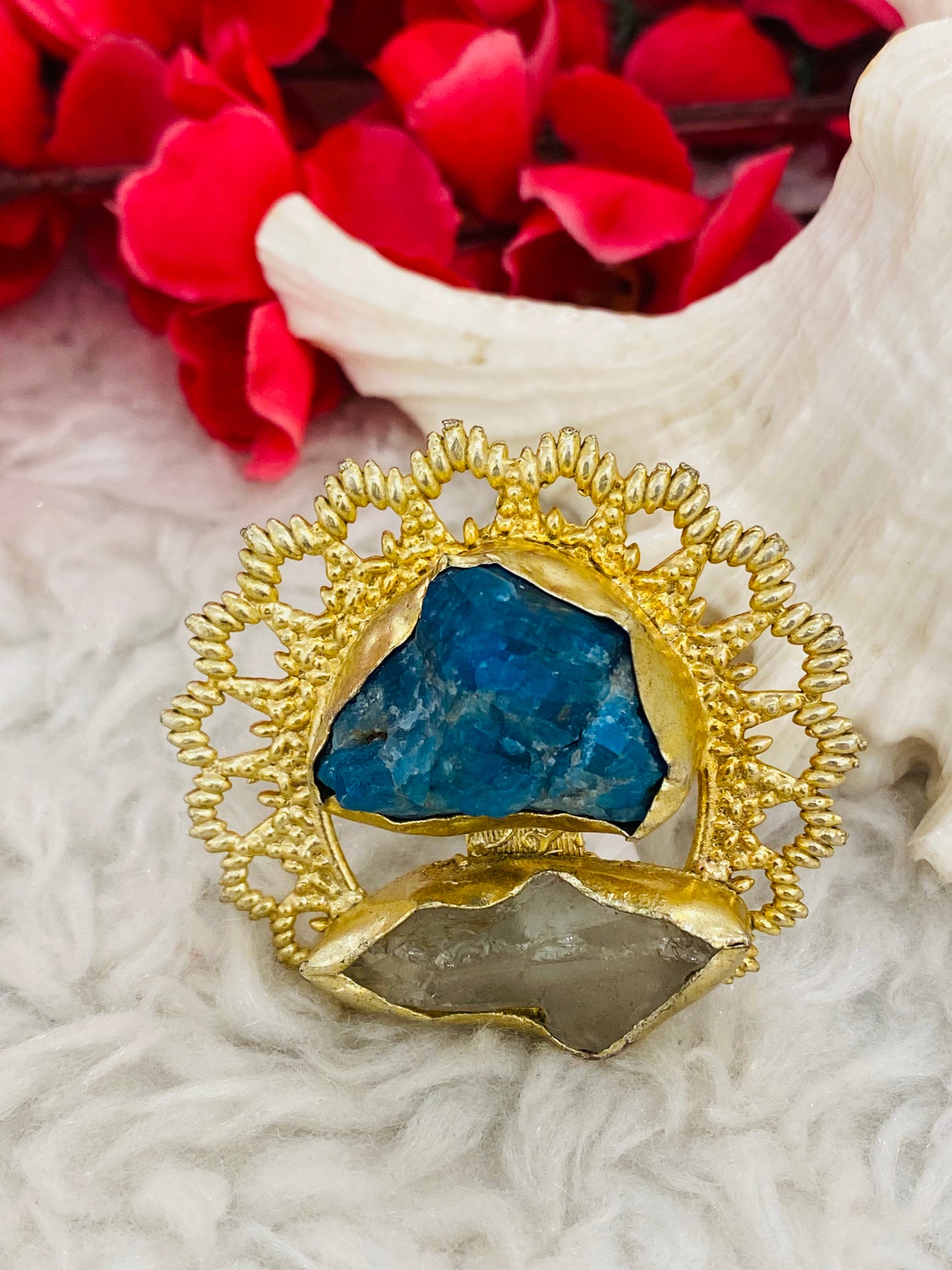 Amy Kyanite Floret Ring