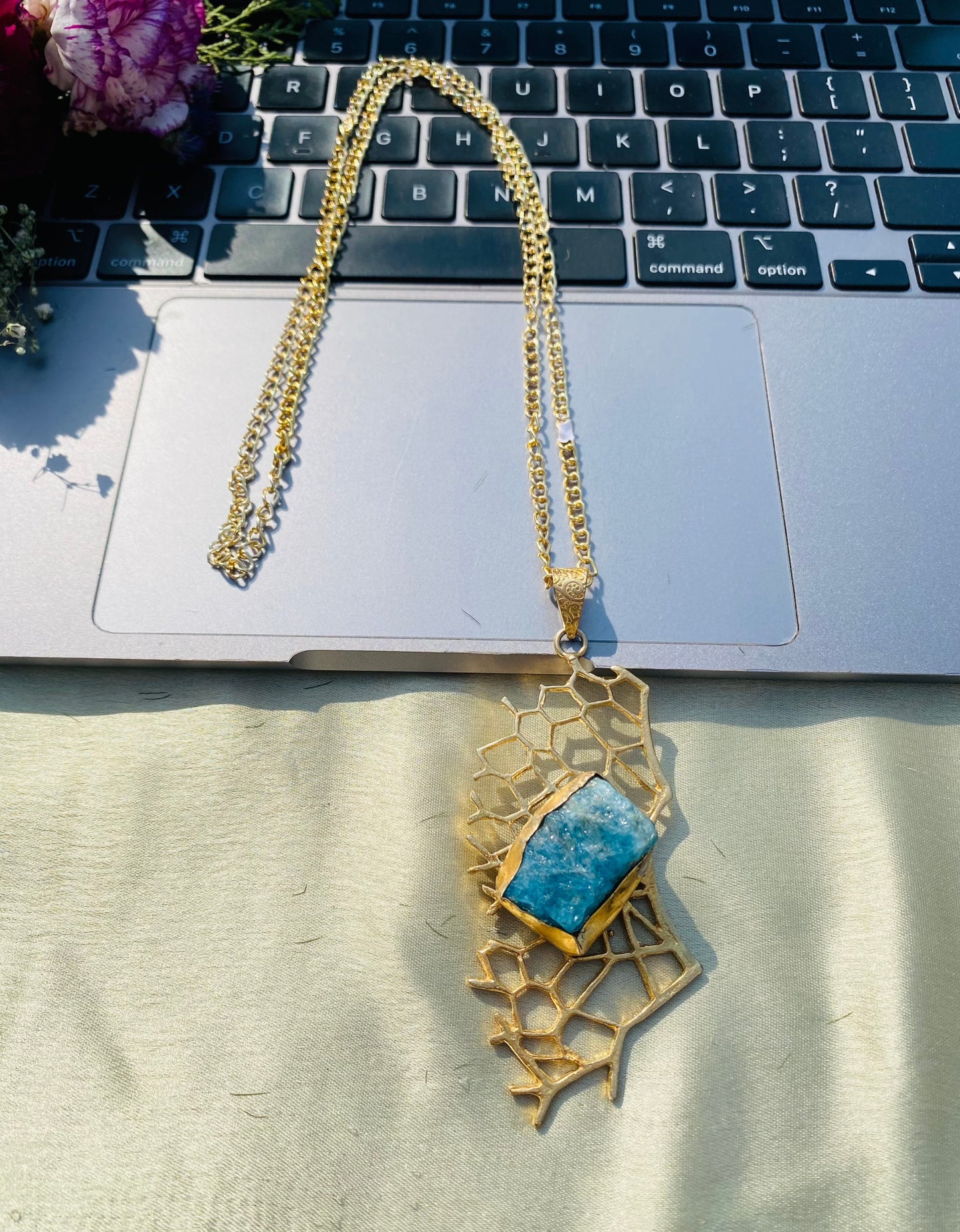 Web Of Kyanite Pendant