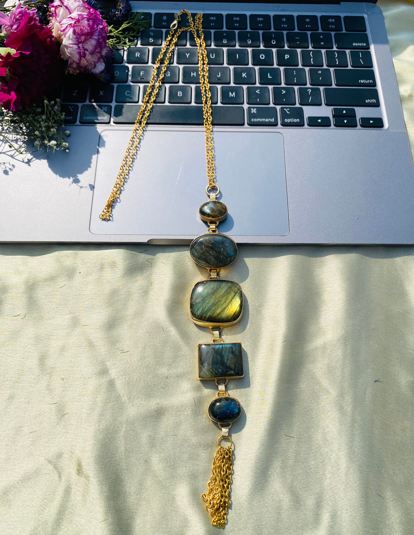 Strings Of Labradorite Necklace