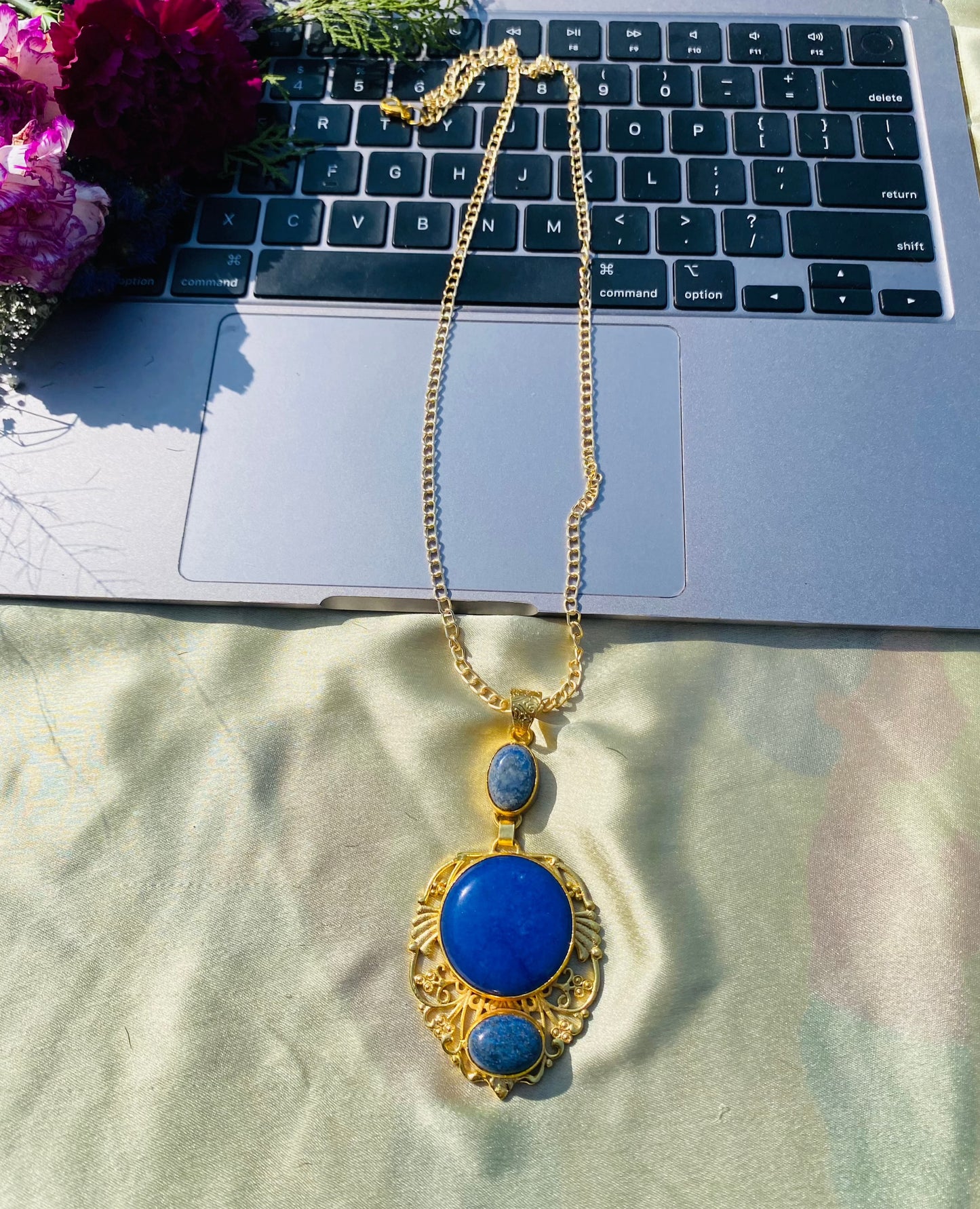 Blue Drama Pendant