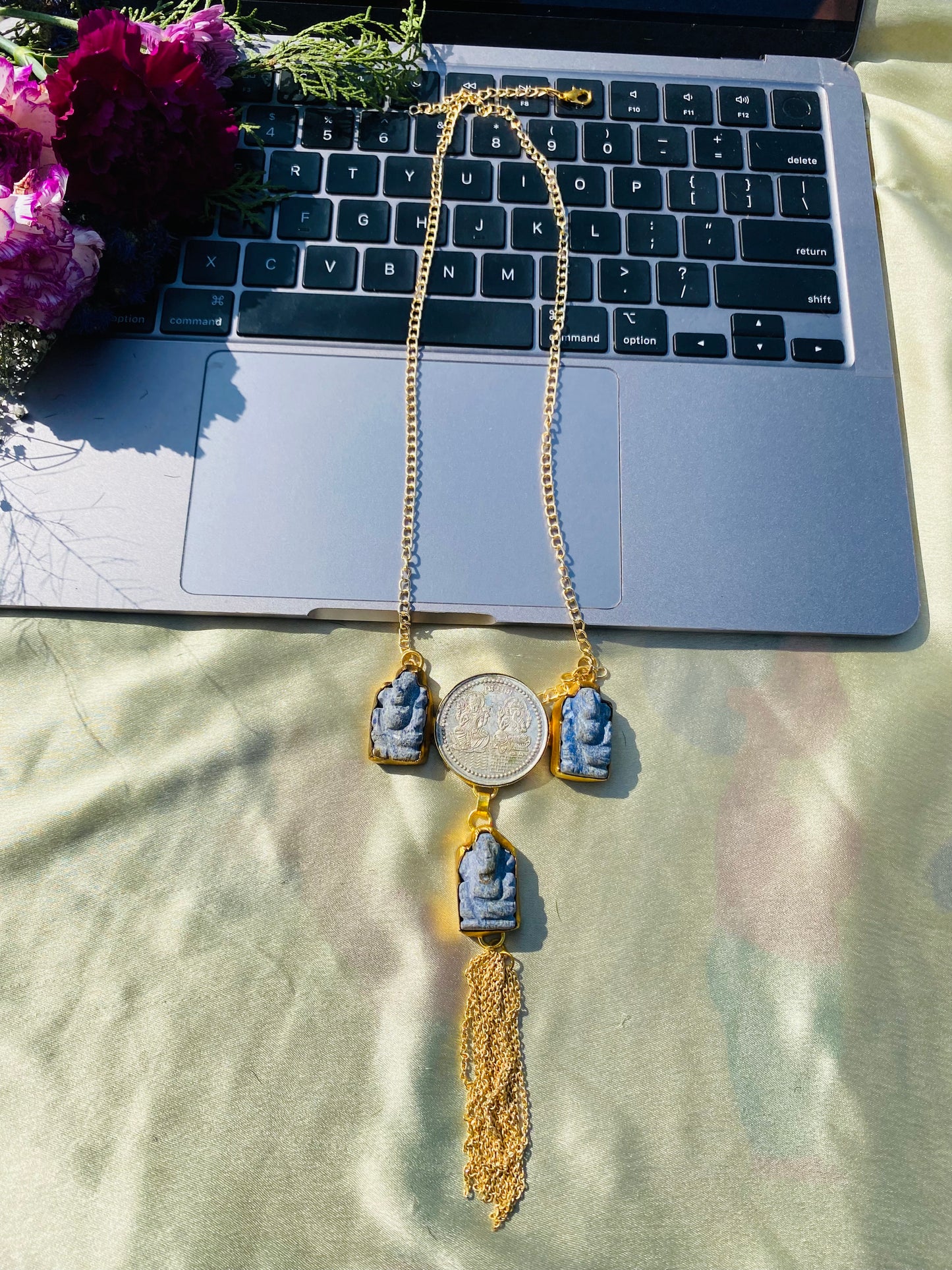 Purple Ganesha Pendant