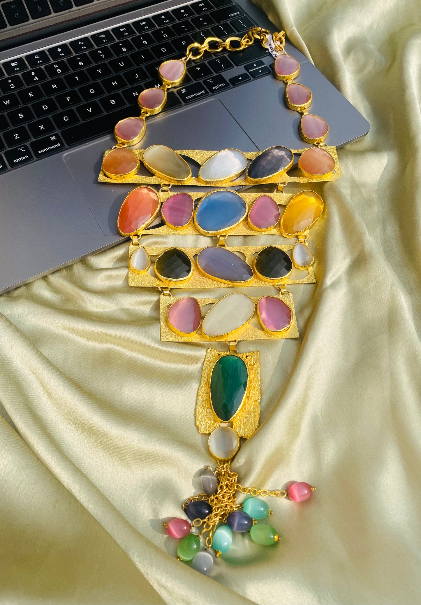 Colourful Curtain Necklace
