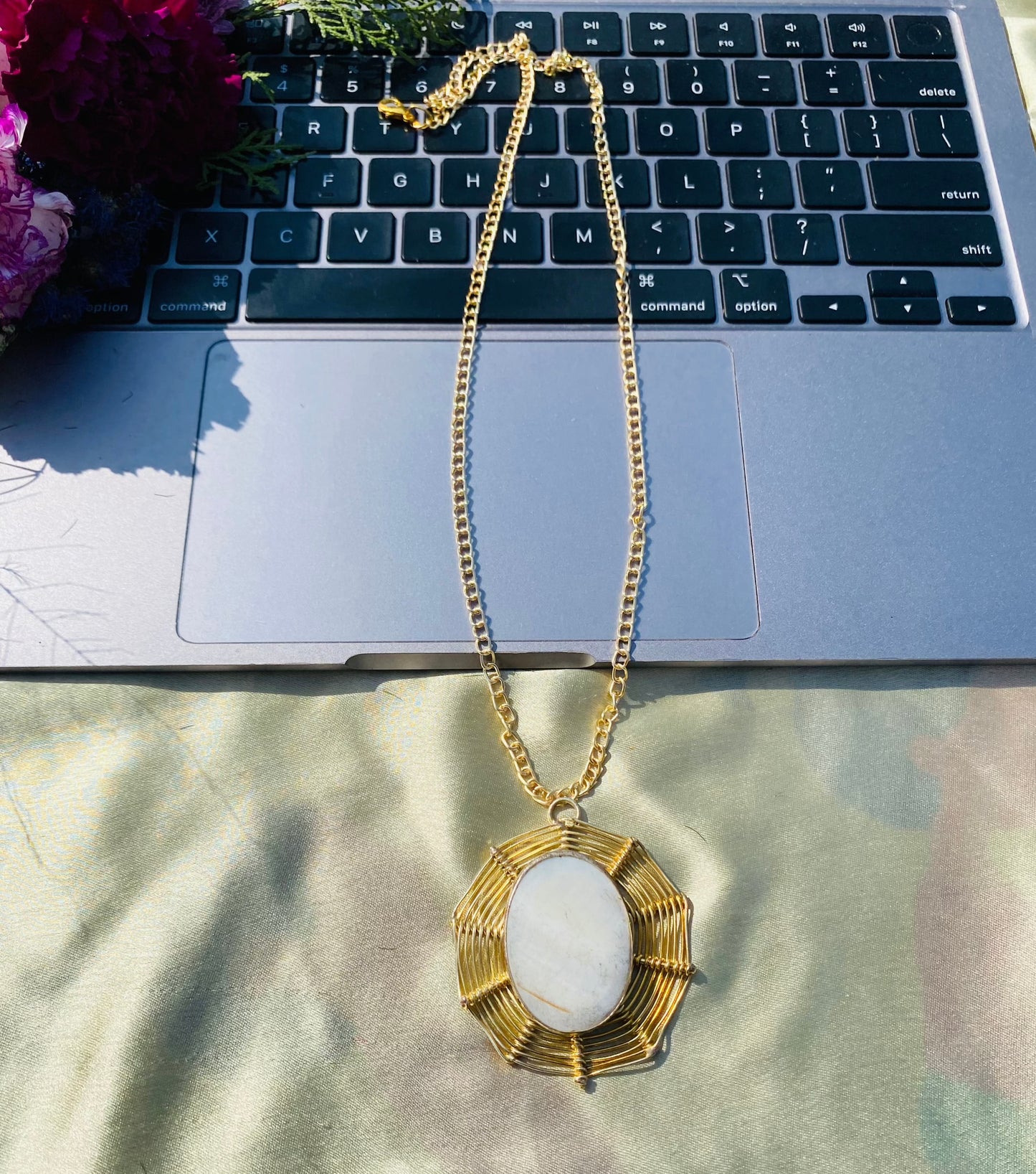 Rays Of Pearl Pendant