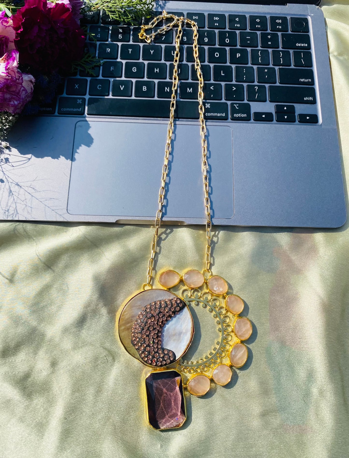 Veronica Rose Quartz Pendant