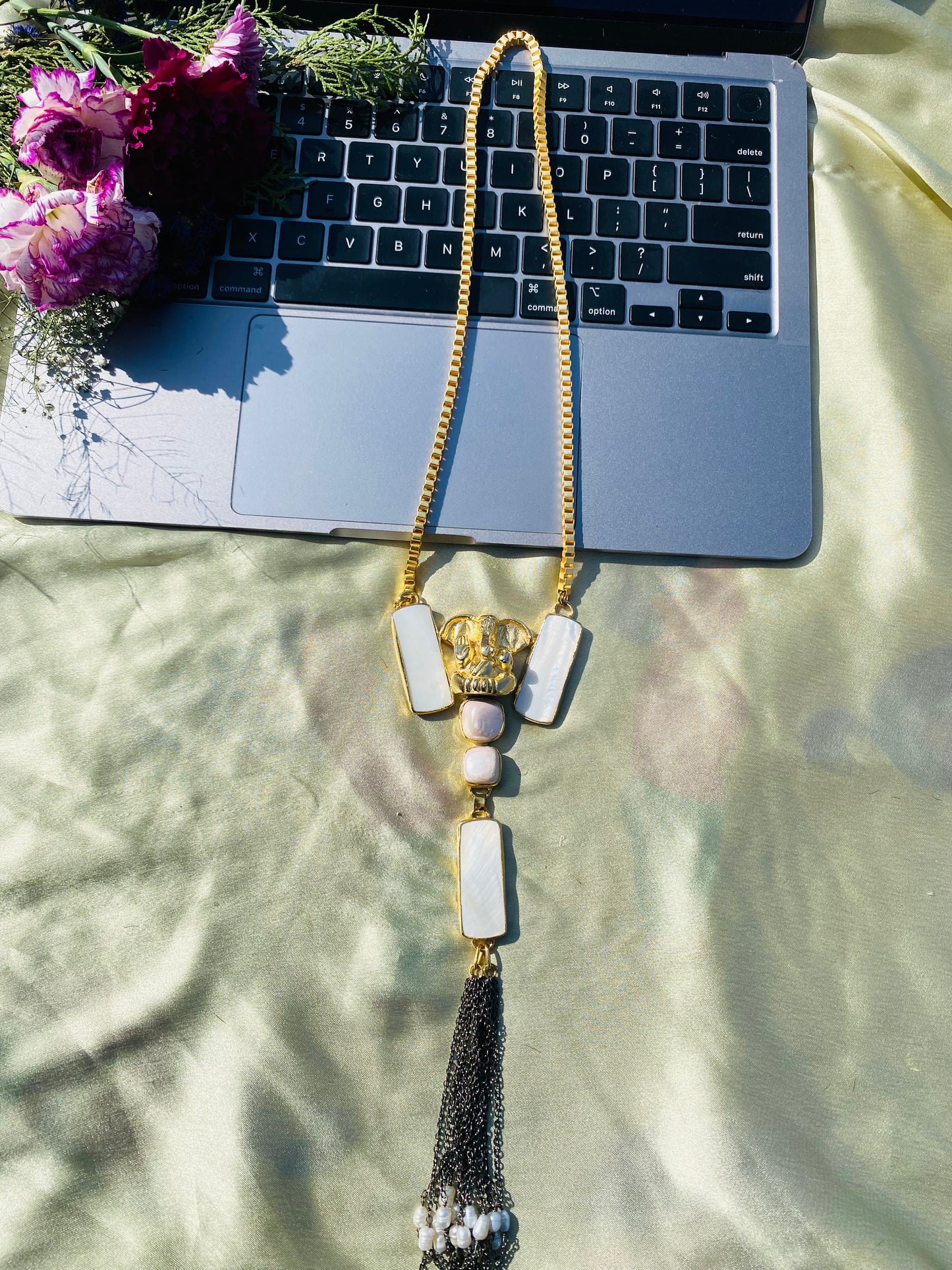 Ganesha on Pearls Pendants