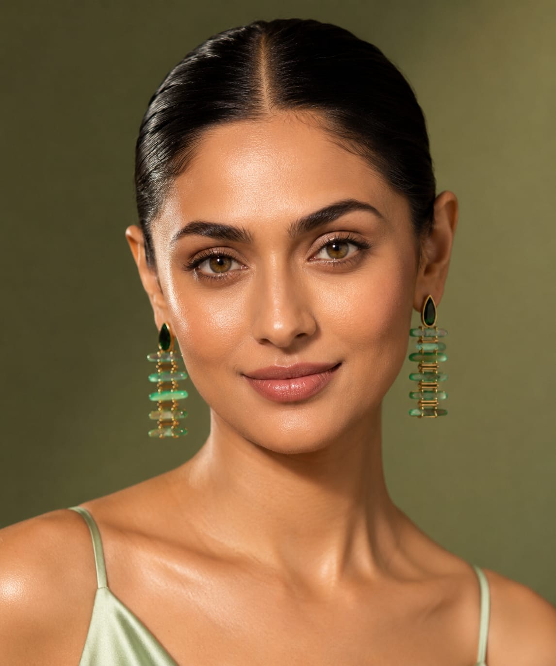 Designer Multicolor Ladder Drop Earrings