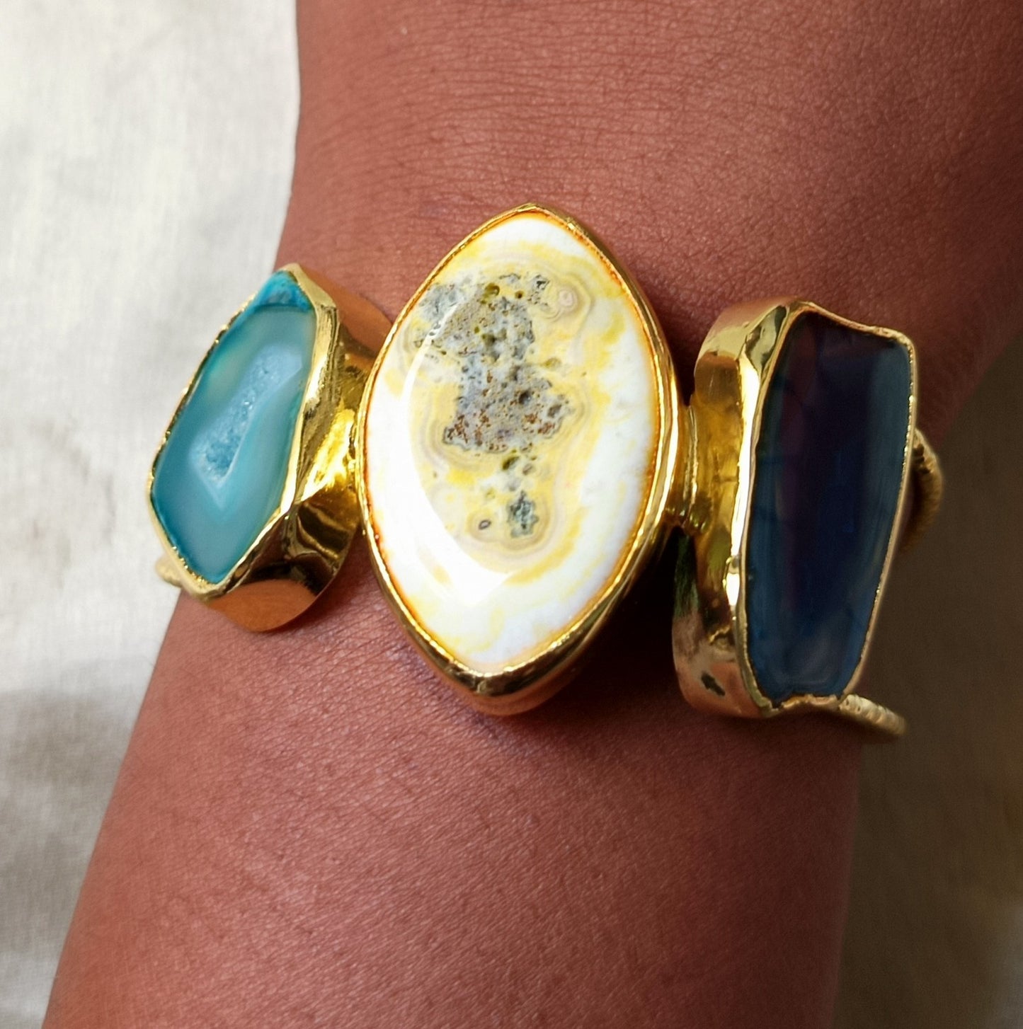 Colourful Agate Handcuff