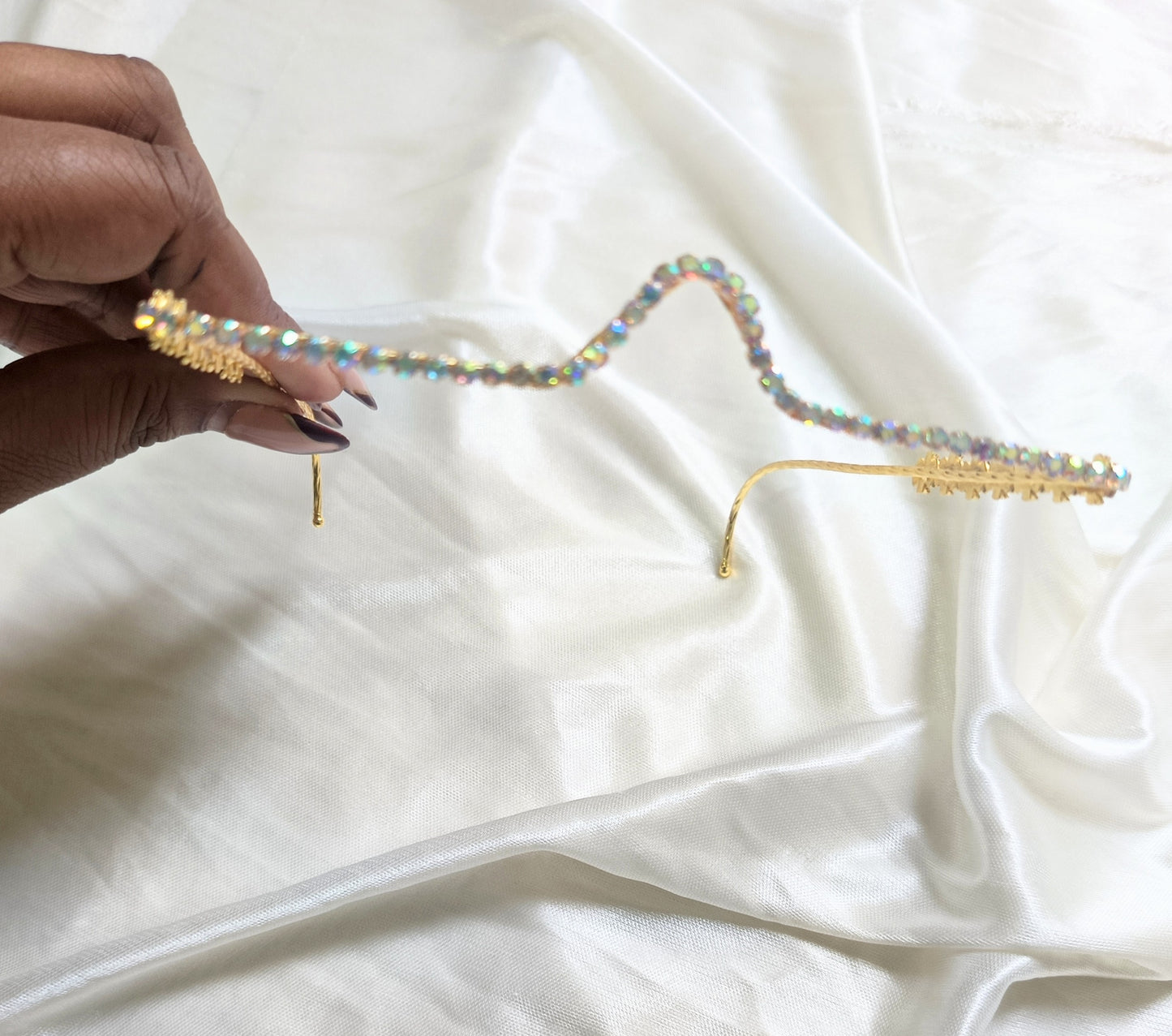 Sparkling Rhinestone & Pearl Facelet