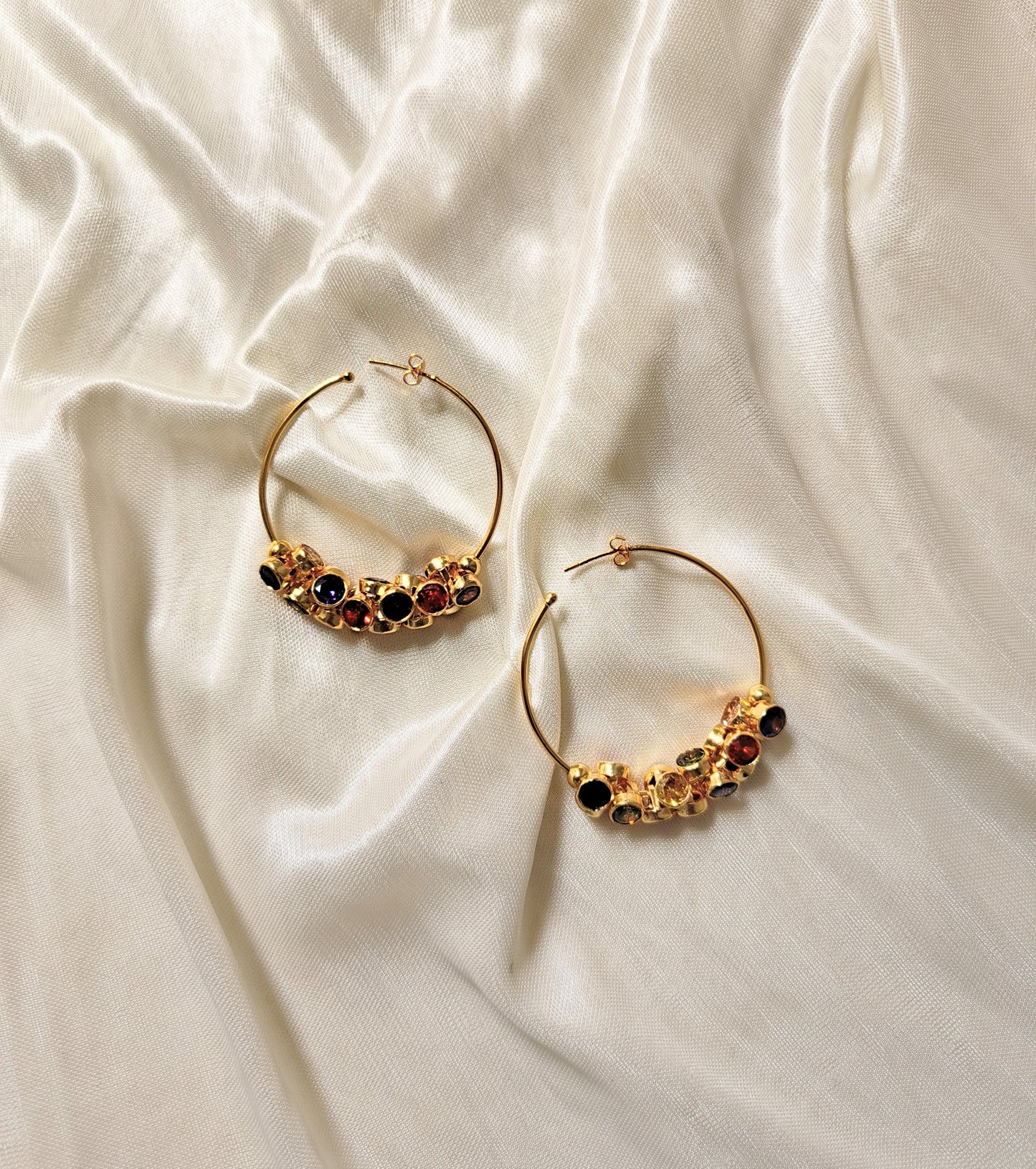 Rainbow Luxe Hoops