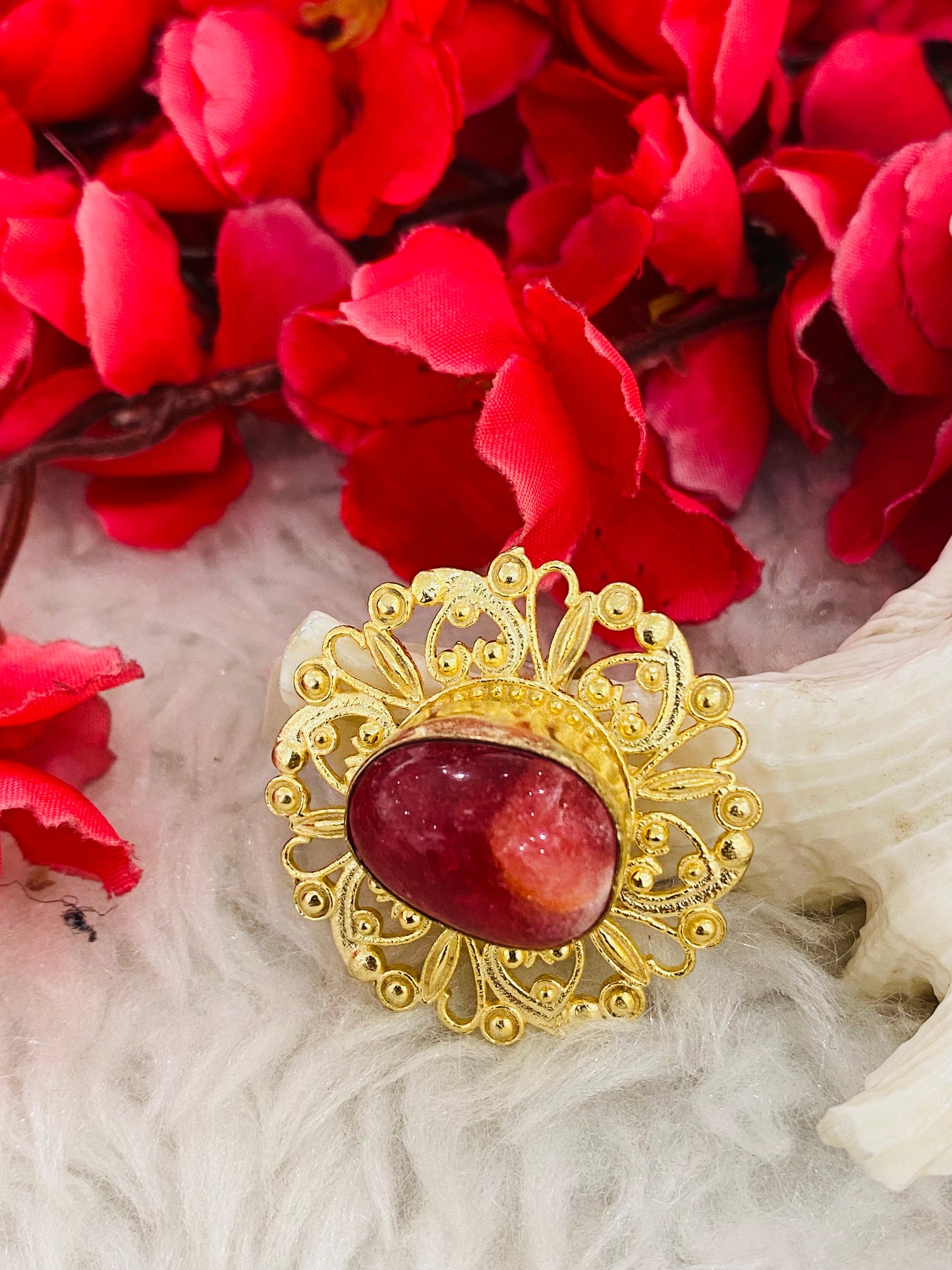 Reflection of You Ruby Tumble Ring