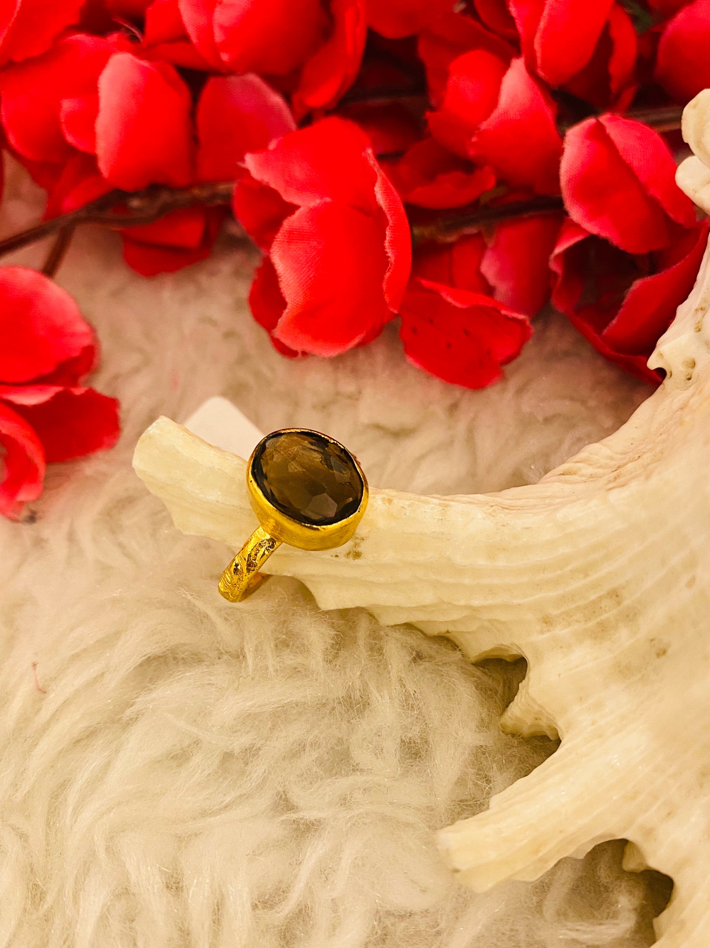 Smoky Topaz Ring