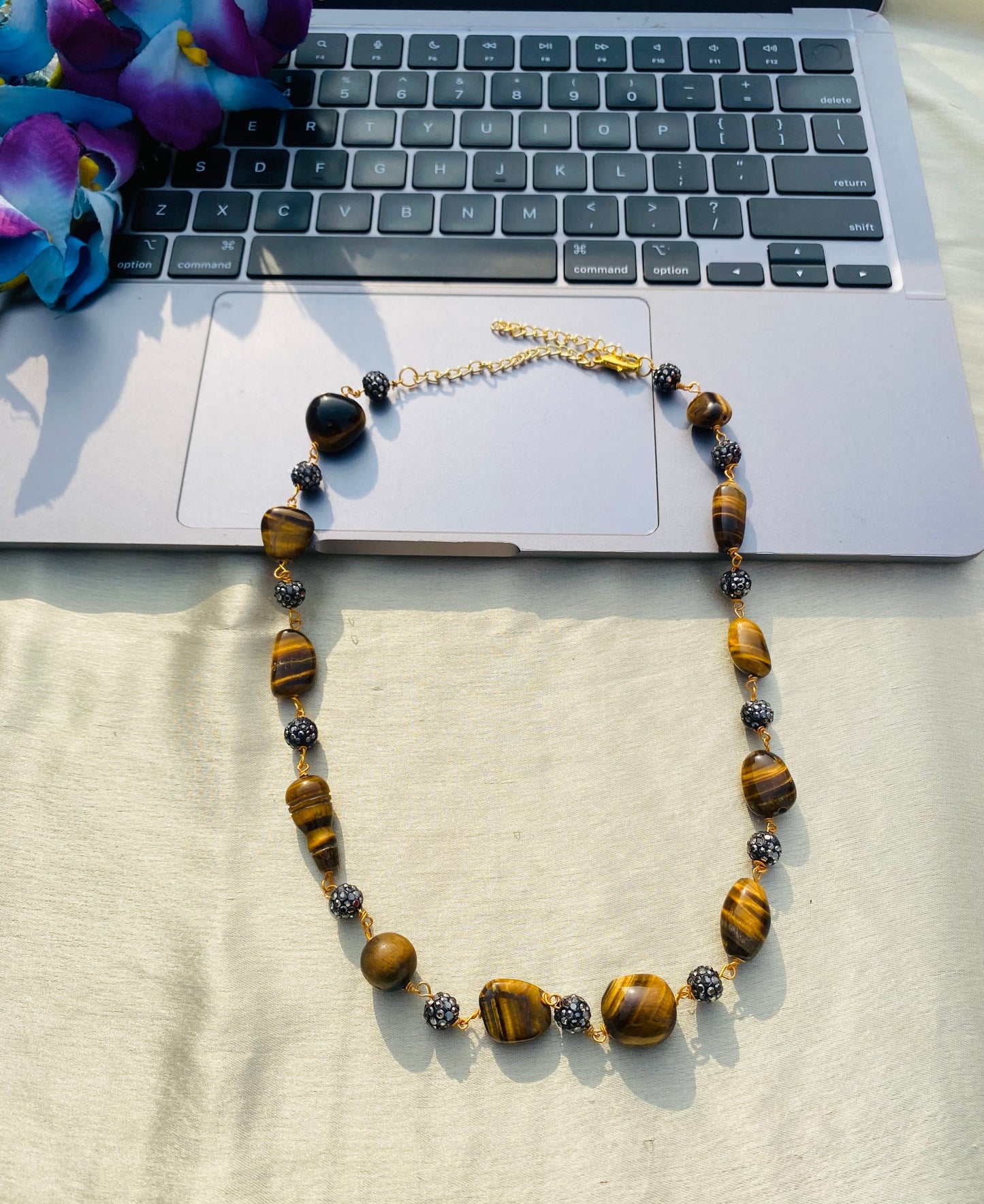 Tiger's Eye Beaded Necklace