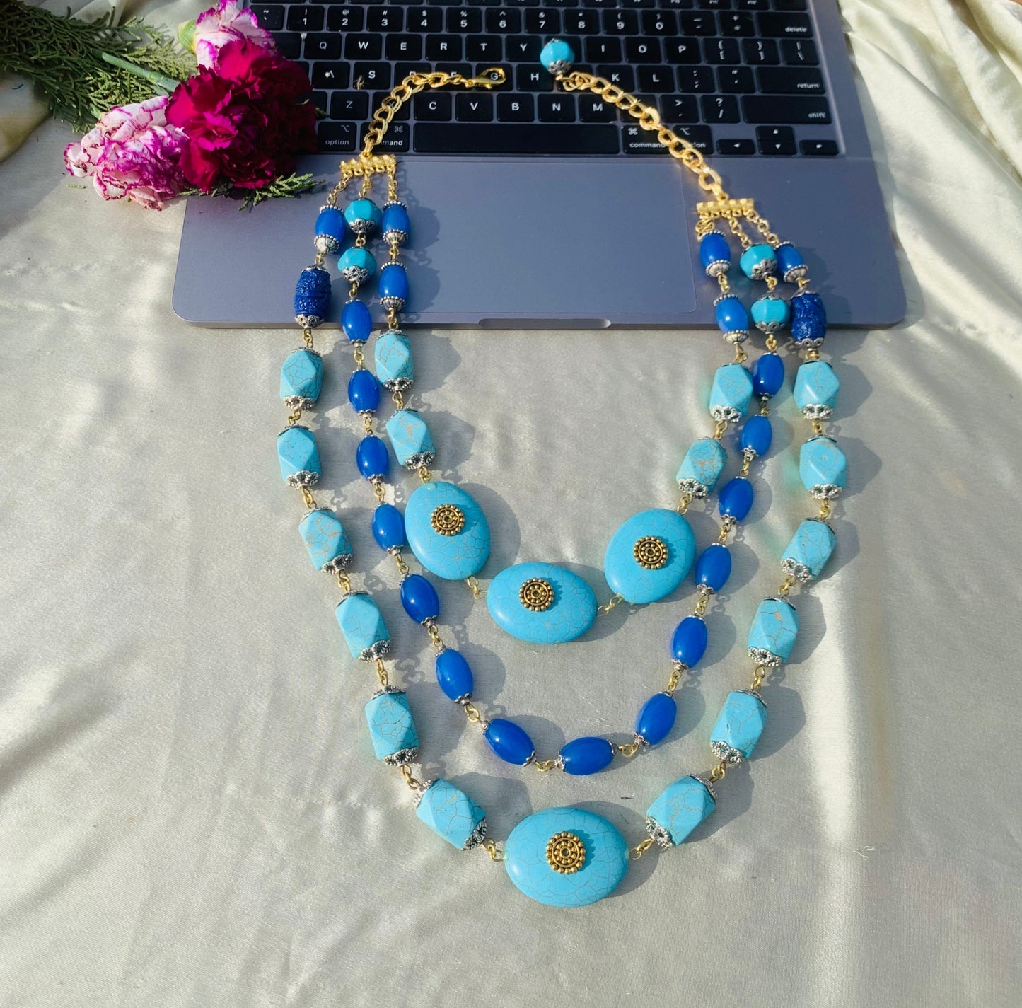 Blue Drama Necklace