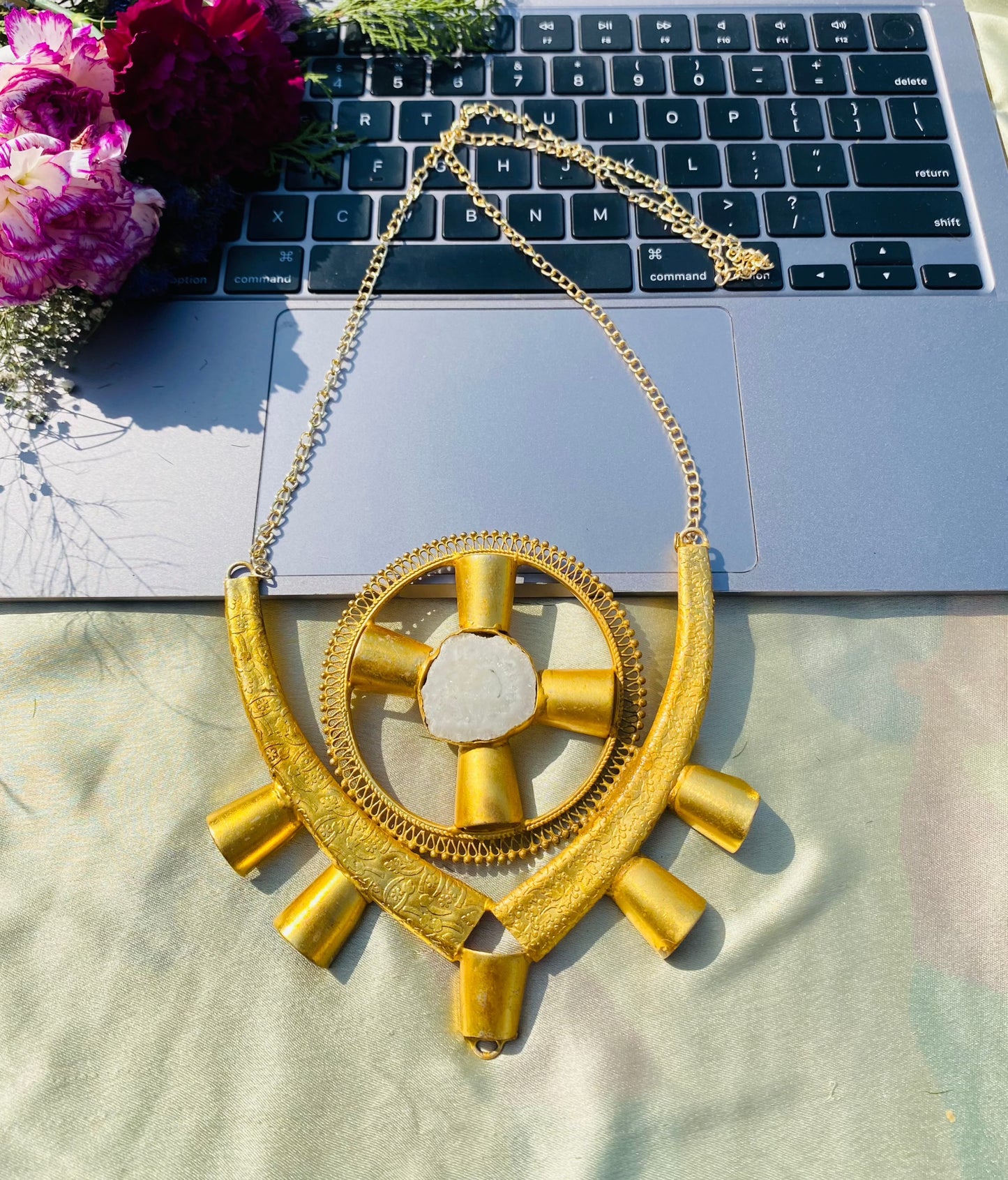 Shield Of Agate Pendant