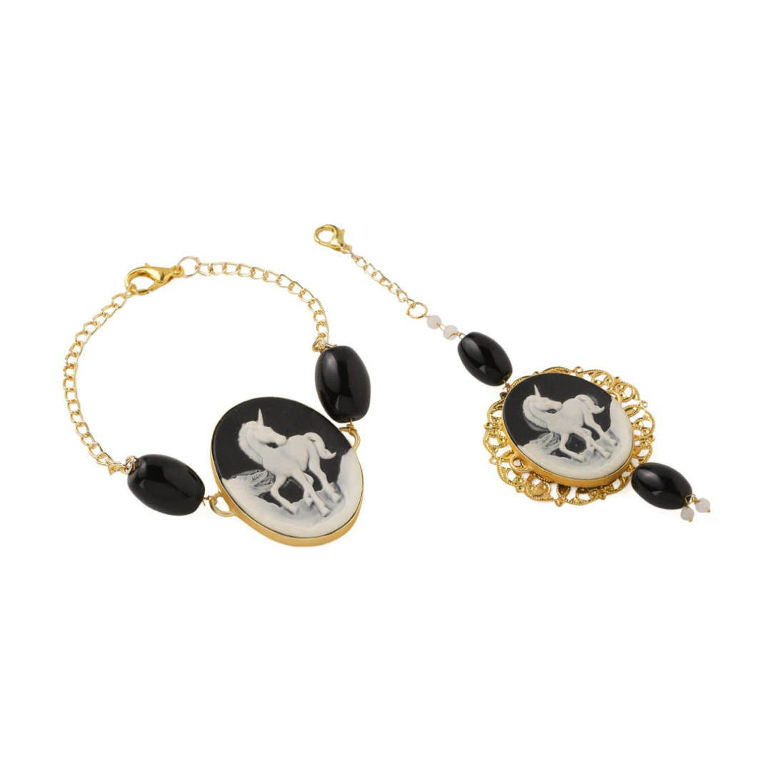 White Unicorn Couple Rakhi