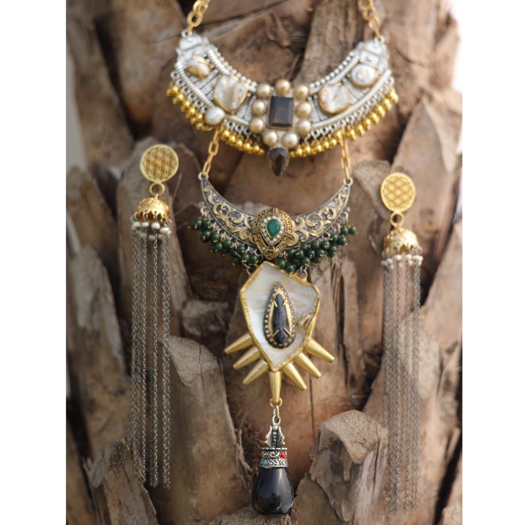 Black Drop Fusion Necklace