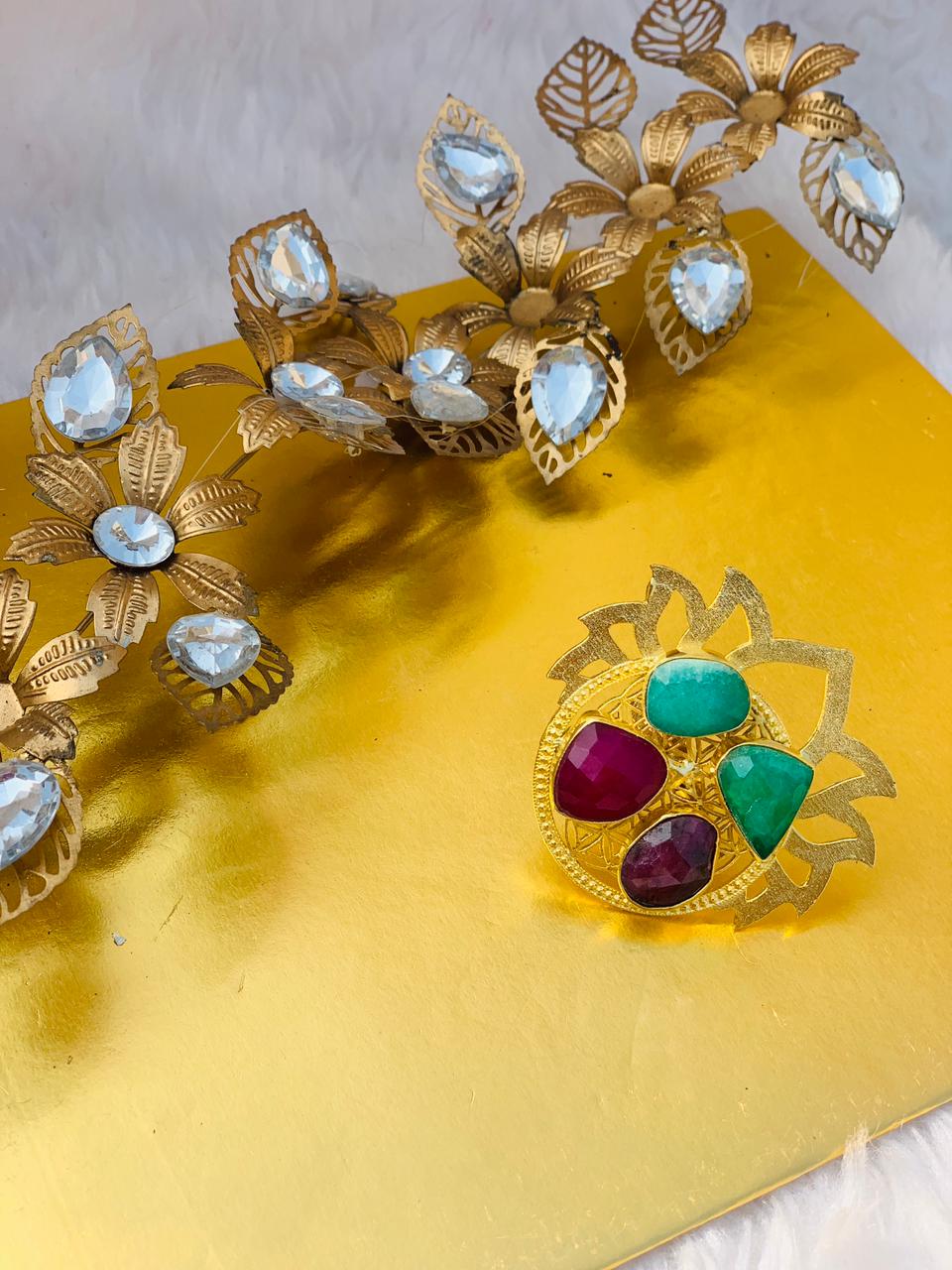 Mughal cocktail ring