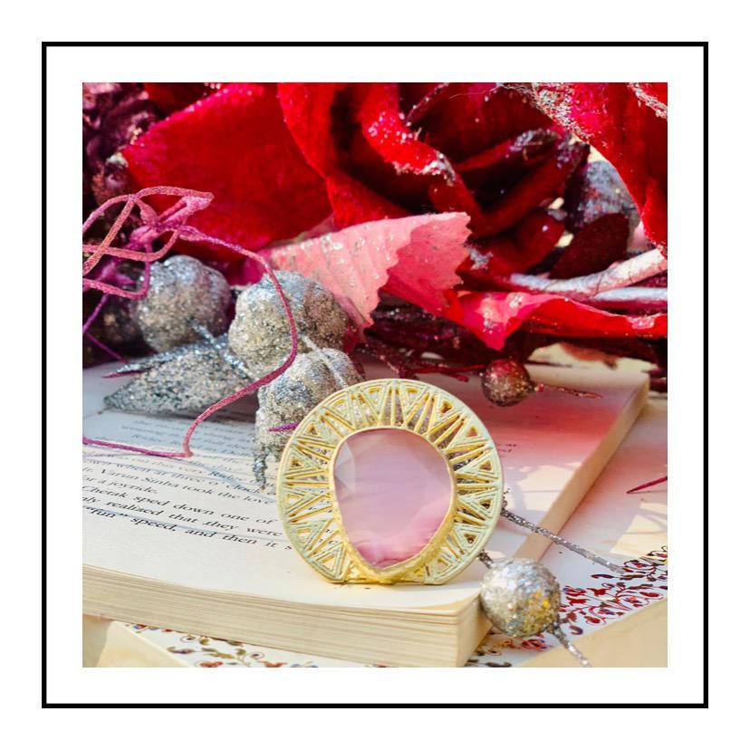 Pink ray stone
